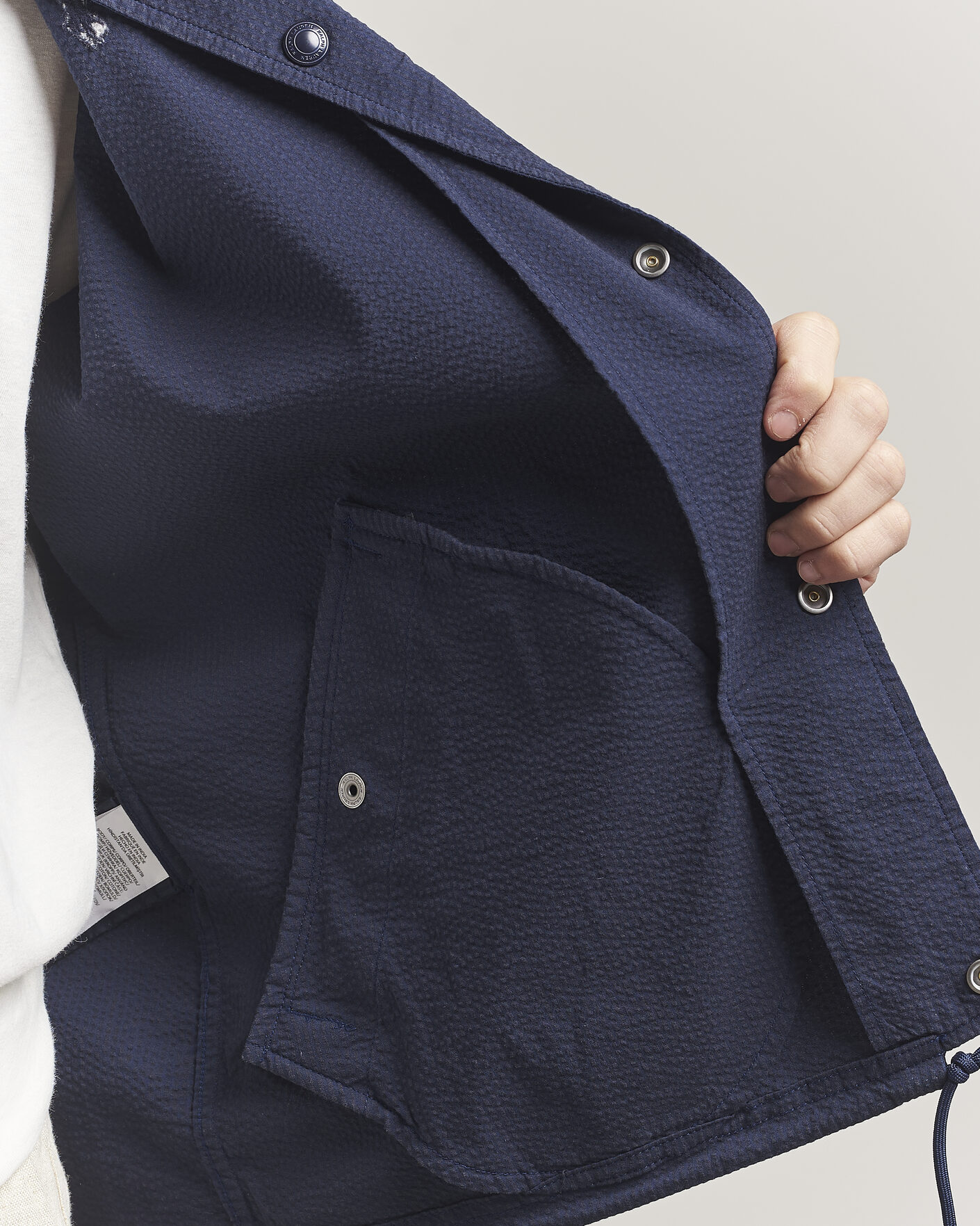 Uomini | Giacche | Polo Ralph Lauren | Seersucker Windbreaker Jacket Newport Navy