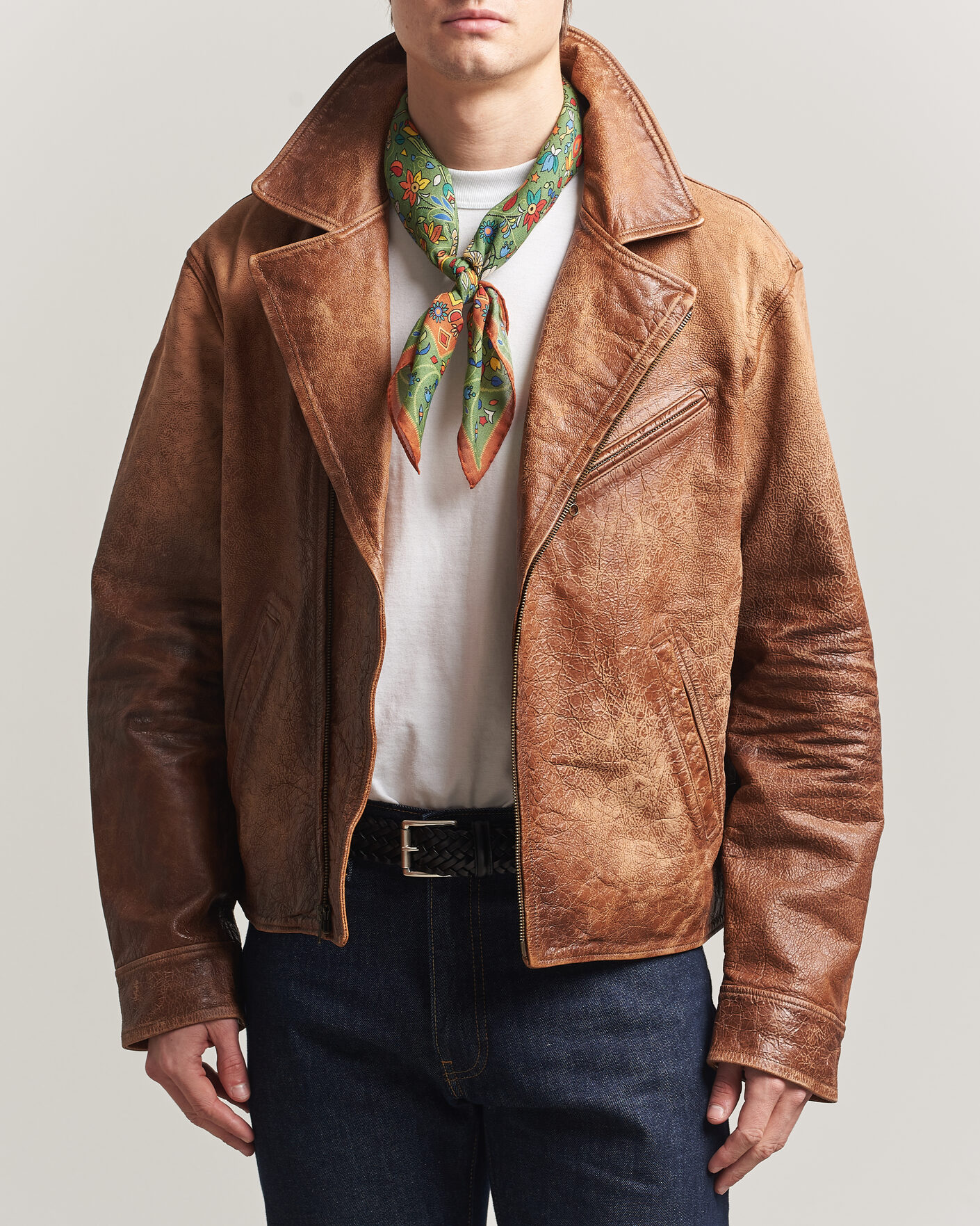 Uomini | Giacche | Polo Ralph Lauren | Cow Leather Moto Jacket Brown