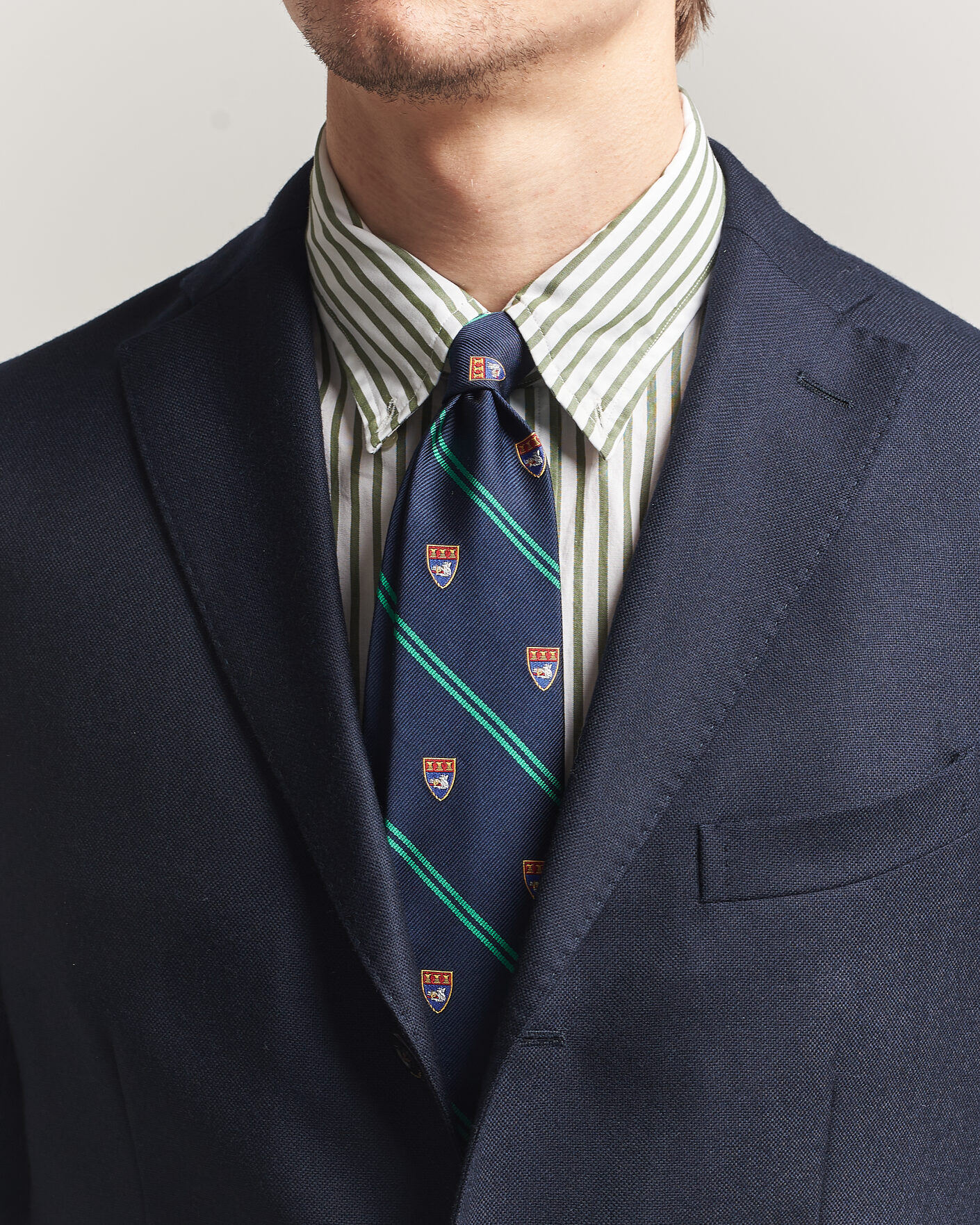 Uomini | Cravatte | Polo Ralph Lauren | Boarshead Club Tie Navy/Green