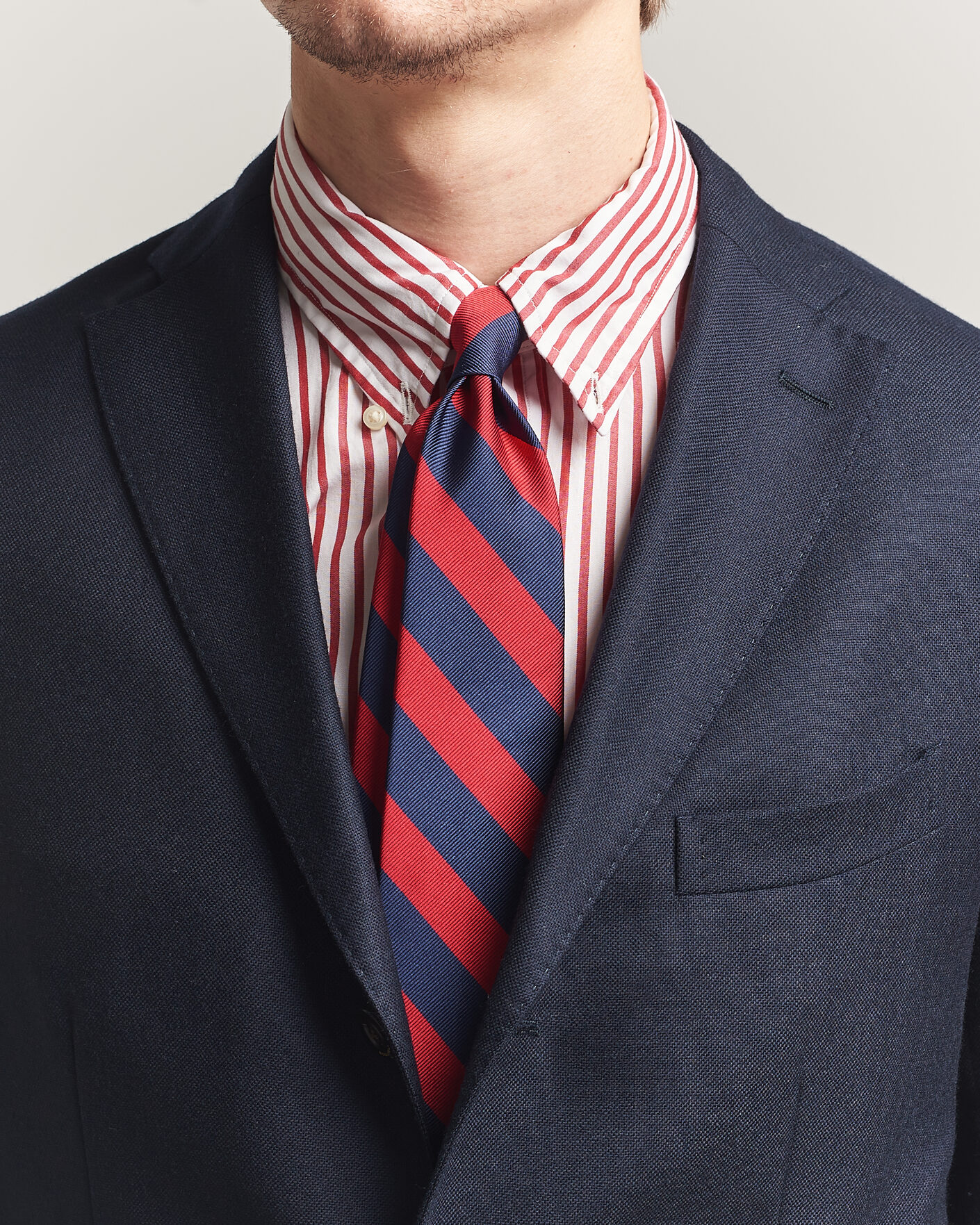 Uomini | Cravatte | Polo Ralph Lauren | Striped Club Tie Navy/Red