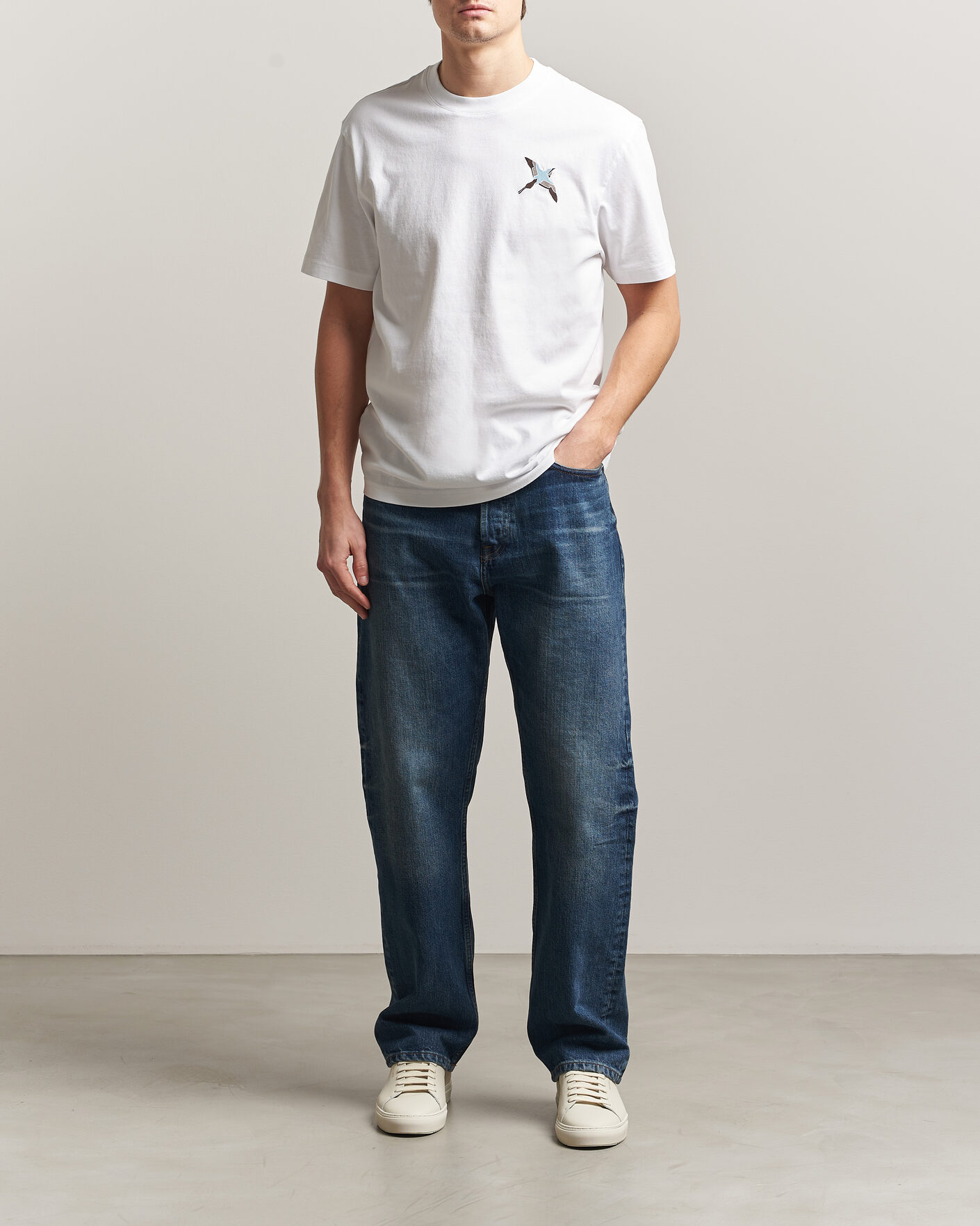 Uomini | T-shirt | Axel Arigato | Micro Bee Bird T-Shirt White