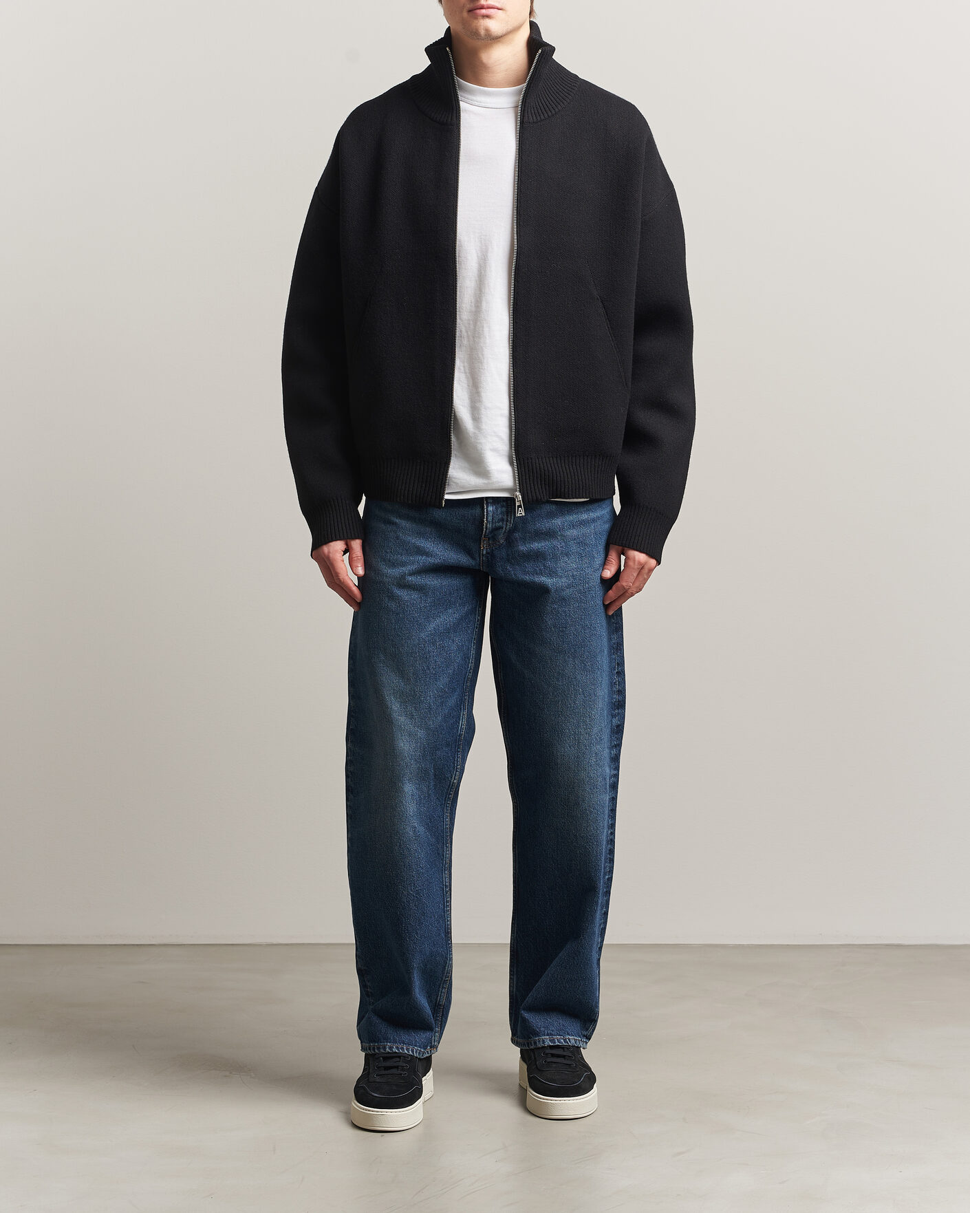 Uomini | Maglieria | Axel Arigato | Core Zip-Up Sweater Black