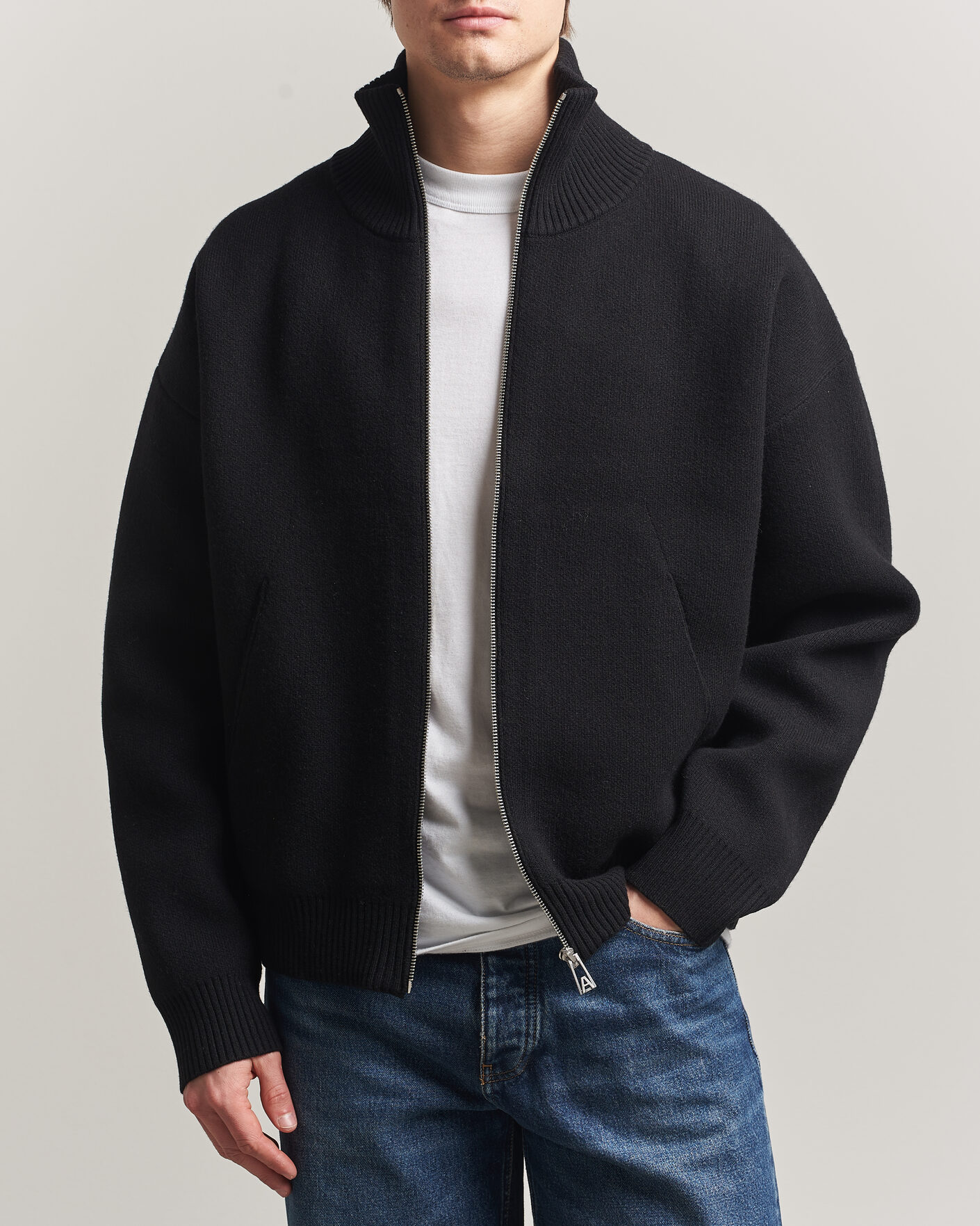Uomini | Maglieria | Axel Arigato | Core Zip-Up Sweater Black