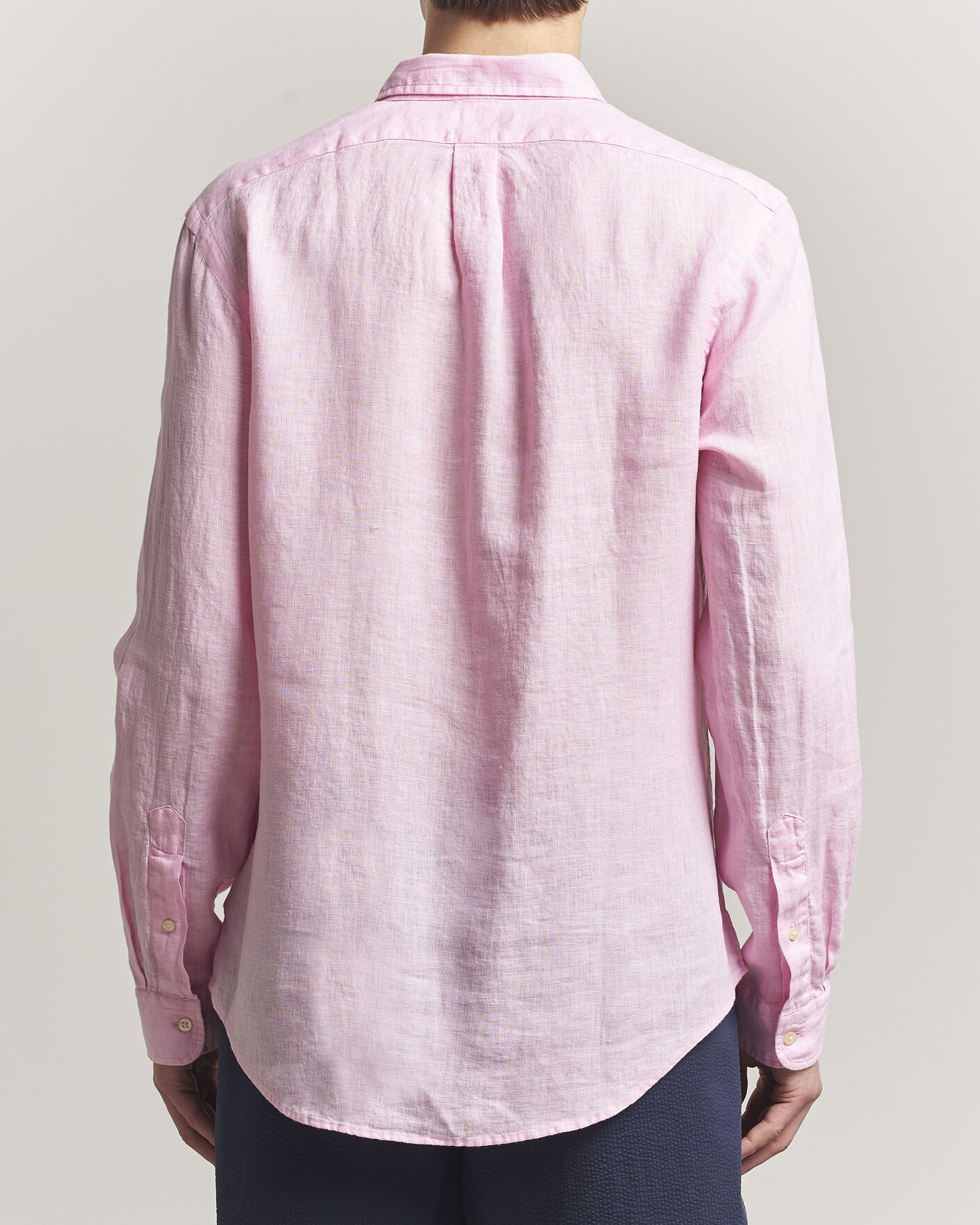 Uomini | Camicie | Polo Ralph Lauren | Slim Fit Linen Shirt Carmel Pink