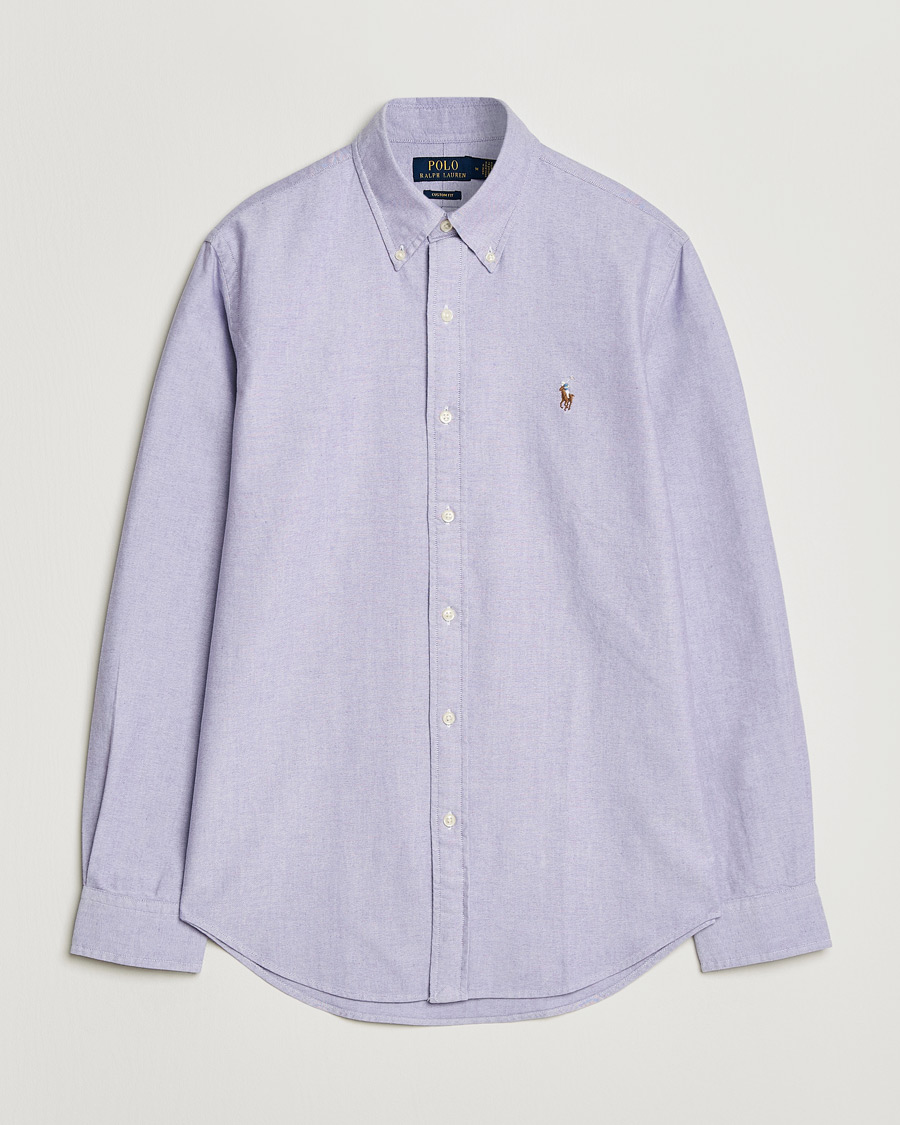 Uomini | Camicie | Polo Ralph Lauren | Custom Fit Oxford Shirt Tissel Purple