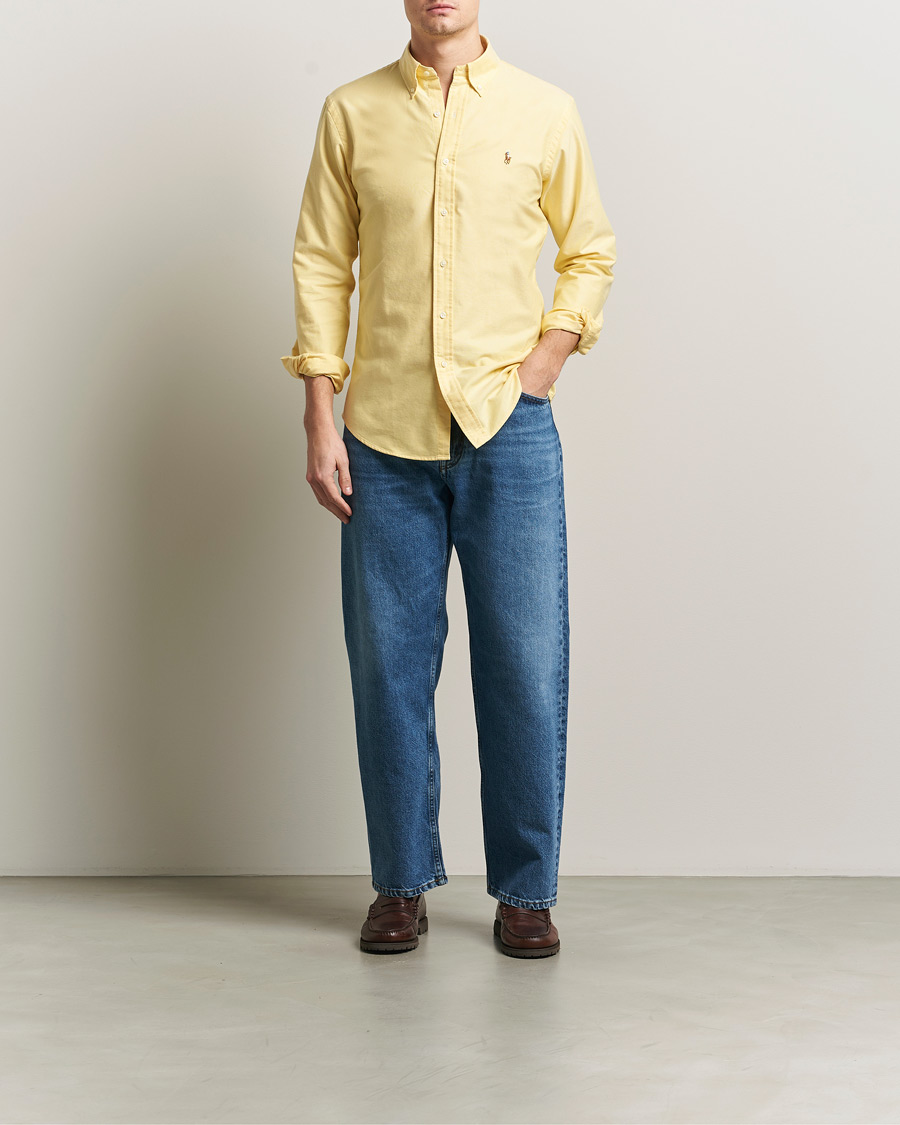 Uomini | Camicie | Polo Ralph Lauren | Custom Fit Oxford Shirt Yellow