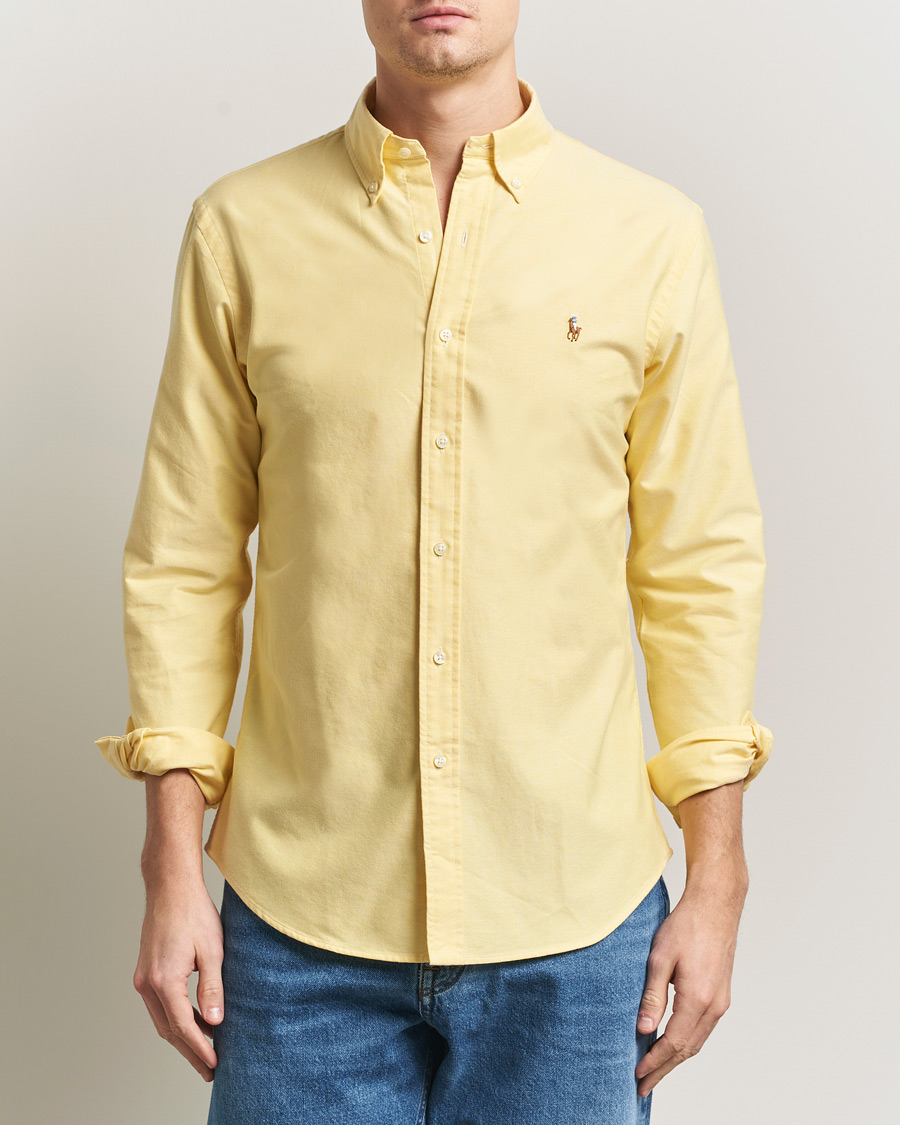 Uomini | Camicie | Polo Ralph Lauren | Custom Fit Oxford Shirt Yellow