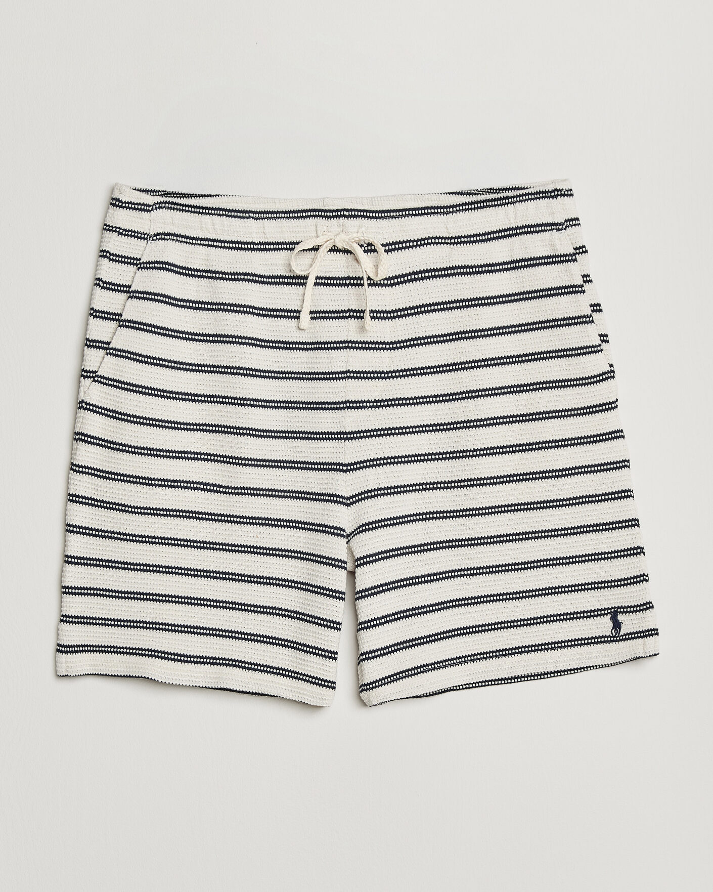 Uomini | Pantaloncini | Polo Ralph Lauren | Knitted Shorts Pale Cream/Newport Navy