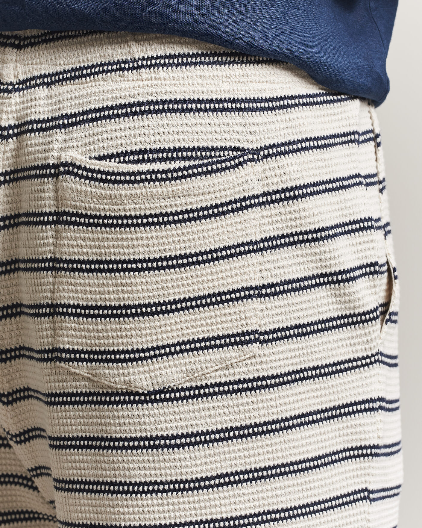 Uomini | Pantaloncini | Polo Ralph Lauren | Knitted Shorts Pale Cream/Newport Navy