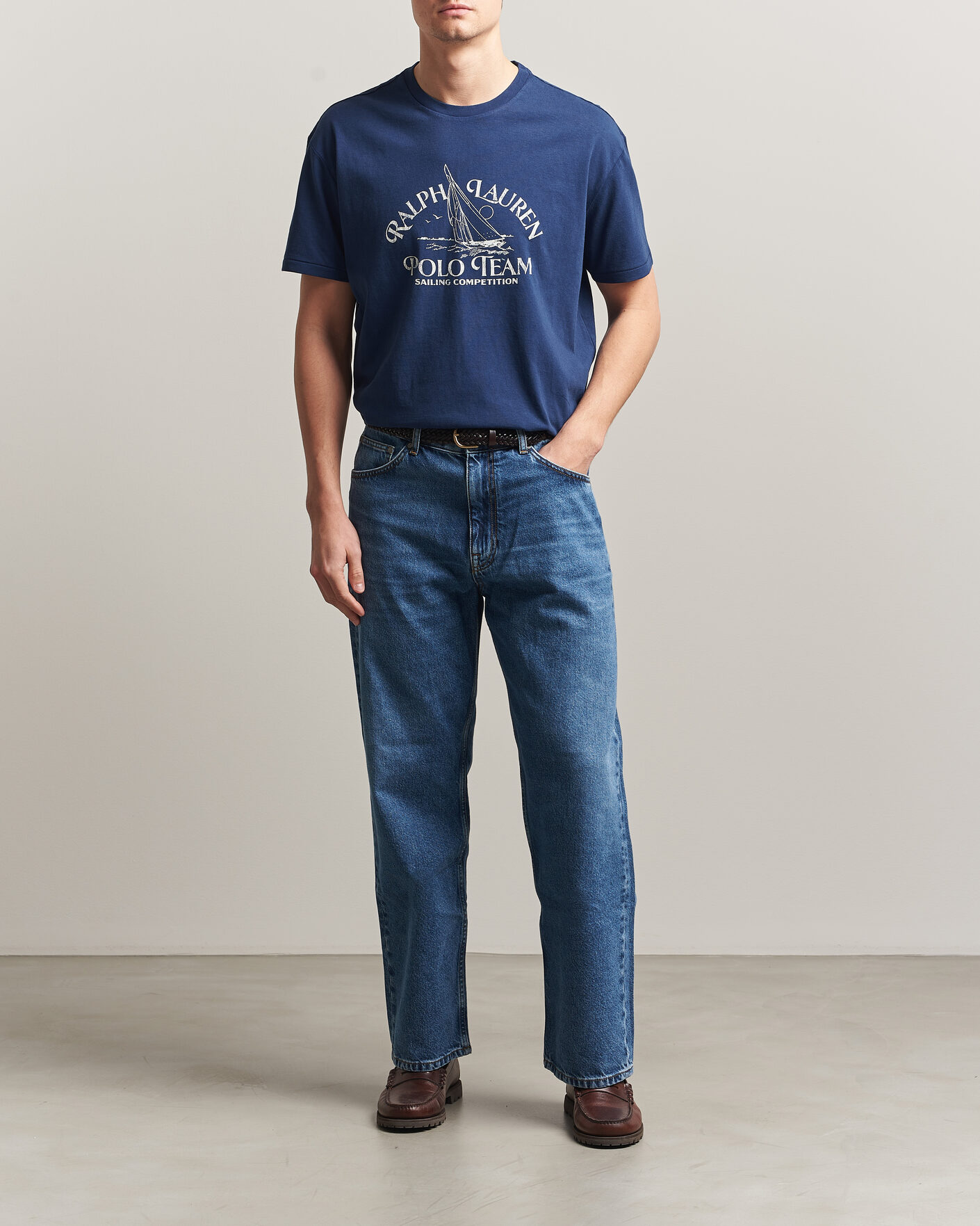 Uomini | T-shirt | Polo Ralph Lauren | Ralph's Beach Club Printed Tee Dark Cobalt