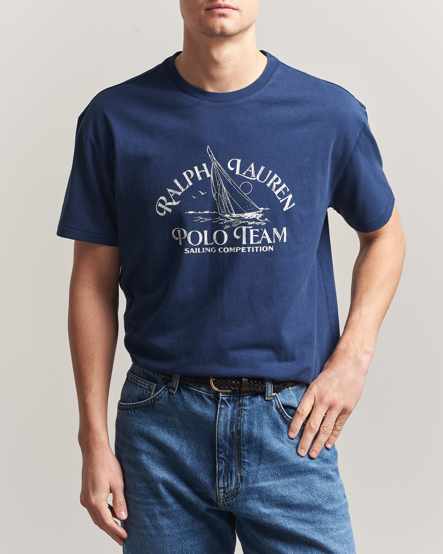 Uomini | T-shirt | Polo Ralph Lauren | Ralph's Beach Club Printed Tee Dark Cobalt