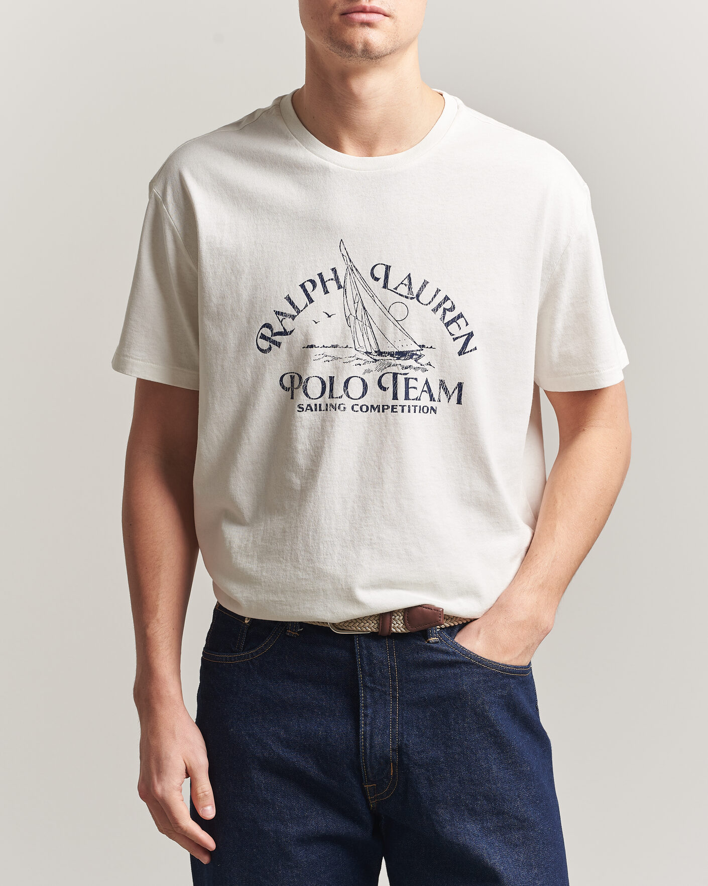 Uomini | T-shirt | Polo Ralph Lauren | Ralph's Beach Club Printed Tee Deckwash White
