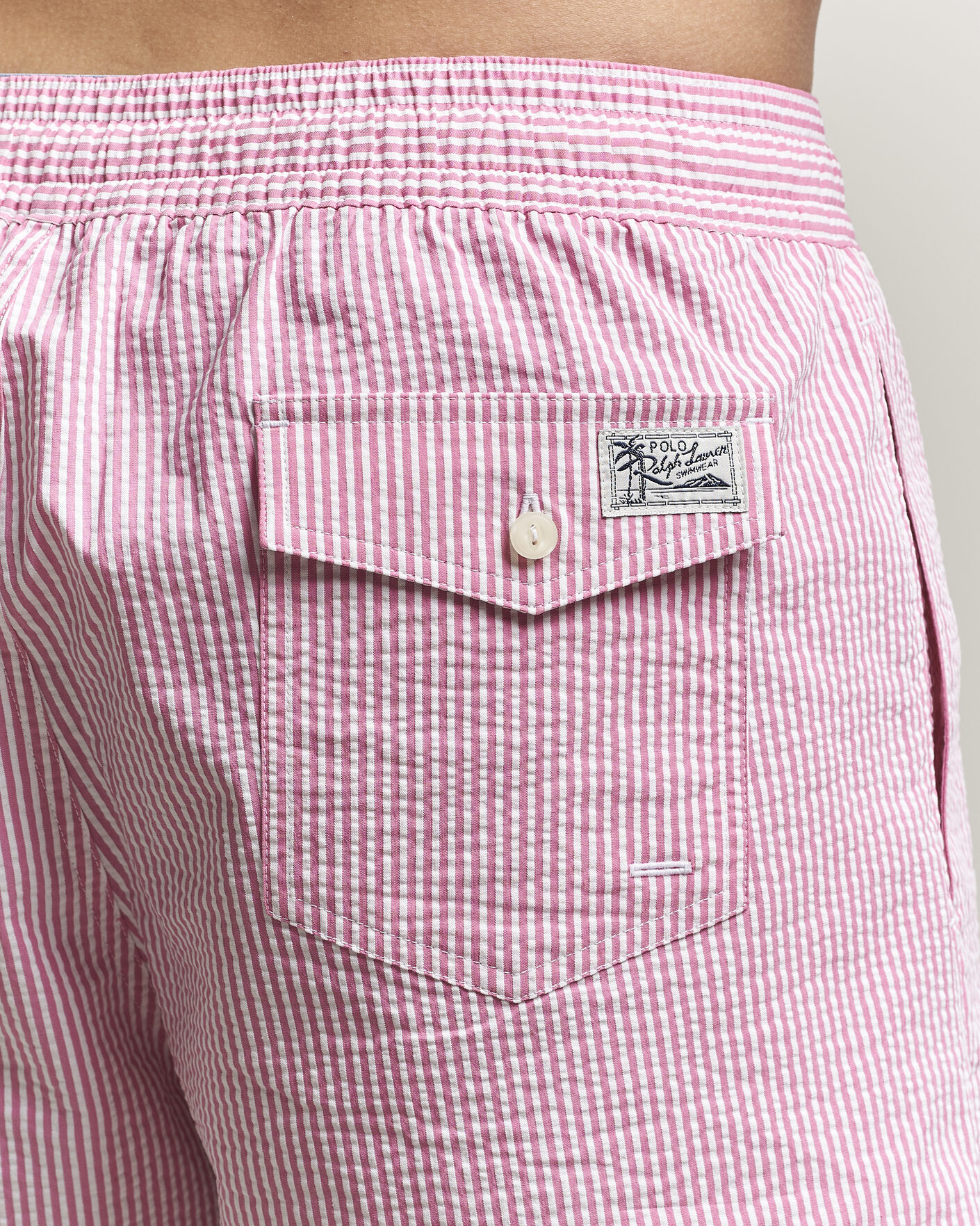 Uomini | Costumi da bagno | Polo Ralph Lauren | Traveler Mid Trunk Seersucker Rose