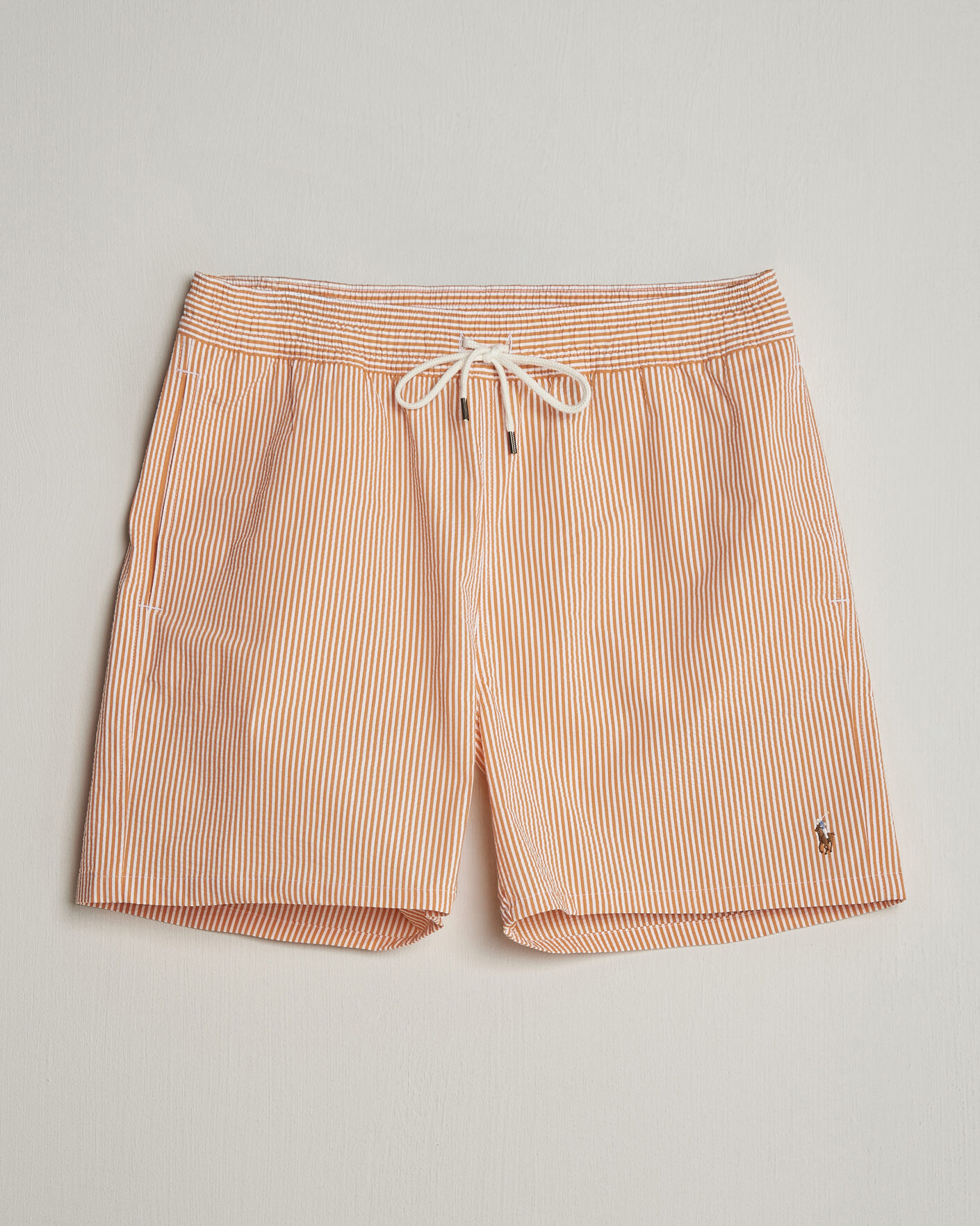 Uomini | Costumi da bagno | Polo Ralph Lauren | Traveler Mid Trunk Seersucker Peach