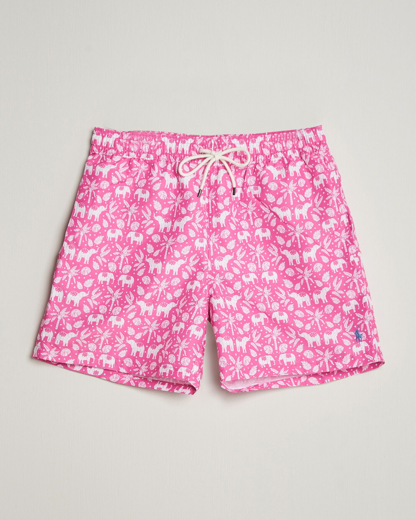 Uomini | Costumi da bagno | Polo Ralph Lauren | Traveler Print Mid Trunk Pink