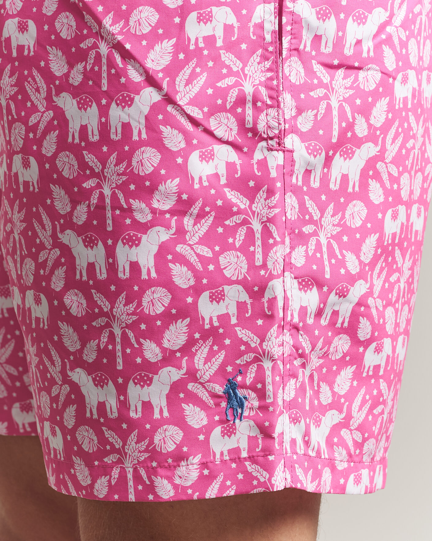 Uomini | Costumi da bagno | Polo Ralph Lauren | Traveler Print Mid Trunk Pink