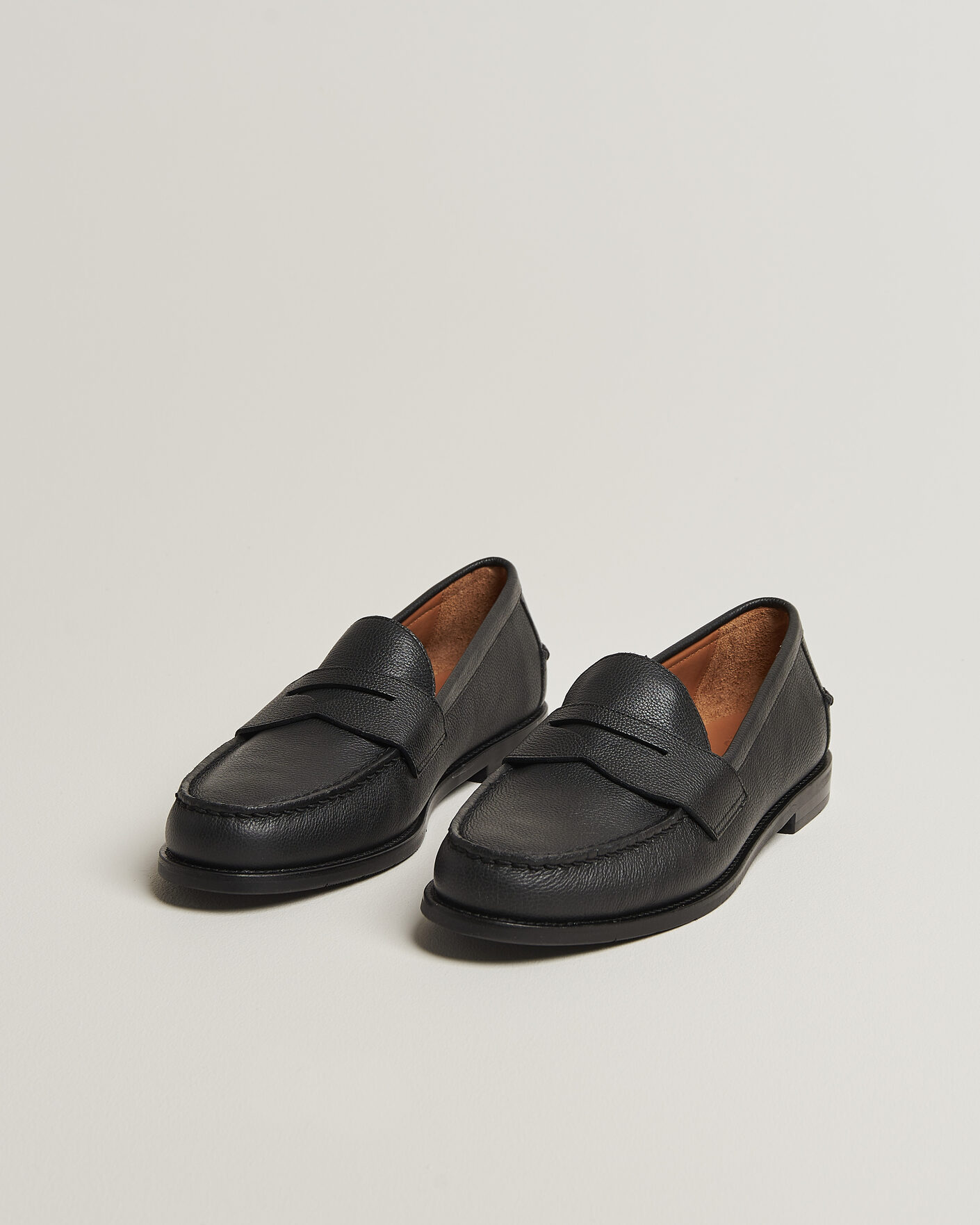 Uomini | Mocassini | Polo Ralph Lauren | Alston Penny Loafer Black Pebble Calf