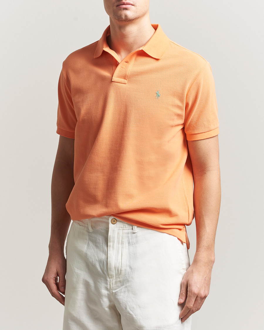 Uomini | Polo | Polo Ralph Lauren | Custom Slim Fit Polo Pompano Orange