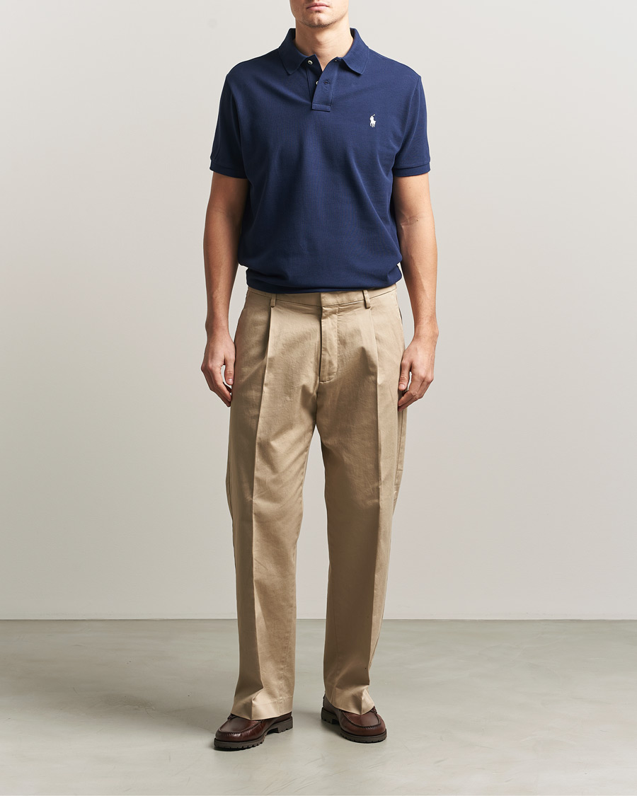 Uomini | Polo | Polo Ralph Lauren | Custom Slim Fit Polo Navy