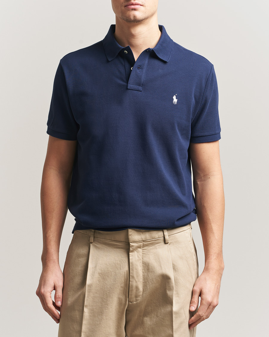 Uomini | Polo | Polo Ralph Lauren | Custom Slim Fit Polo Navy