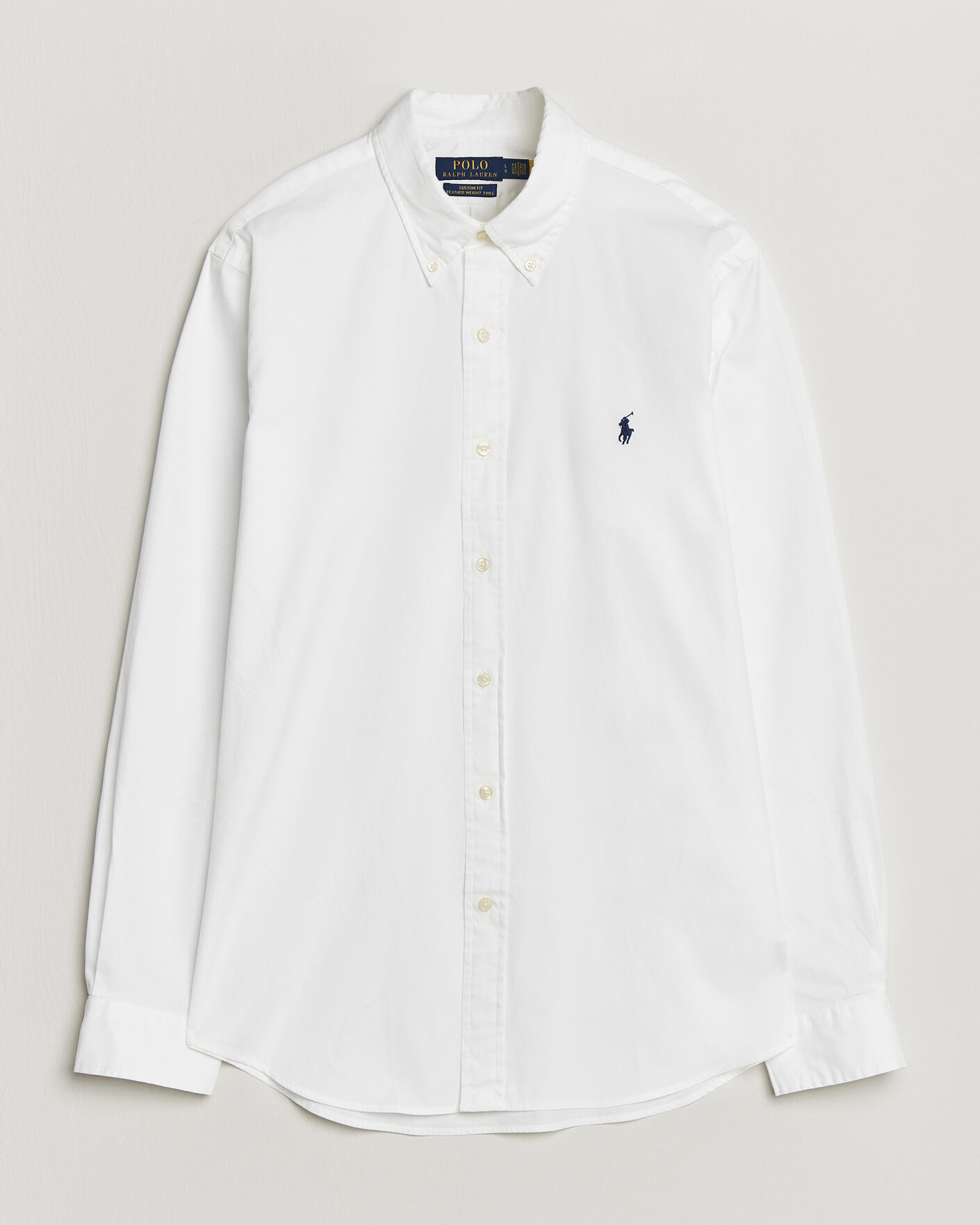 Uomini | Camicie | Polo Ralph Lauren | Custom Fit Garment Twill Shirt White