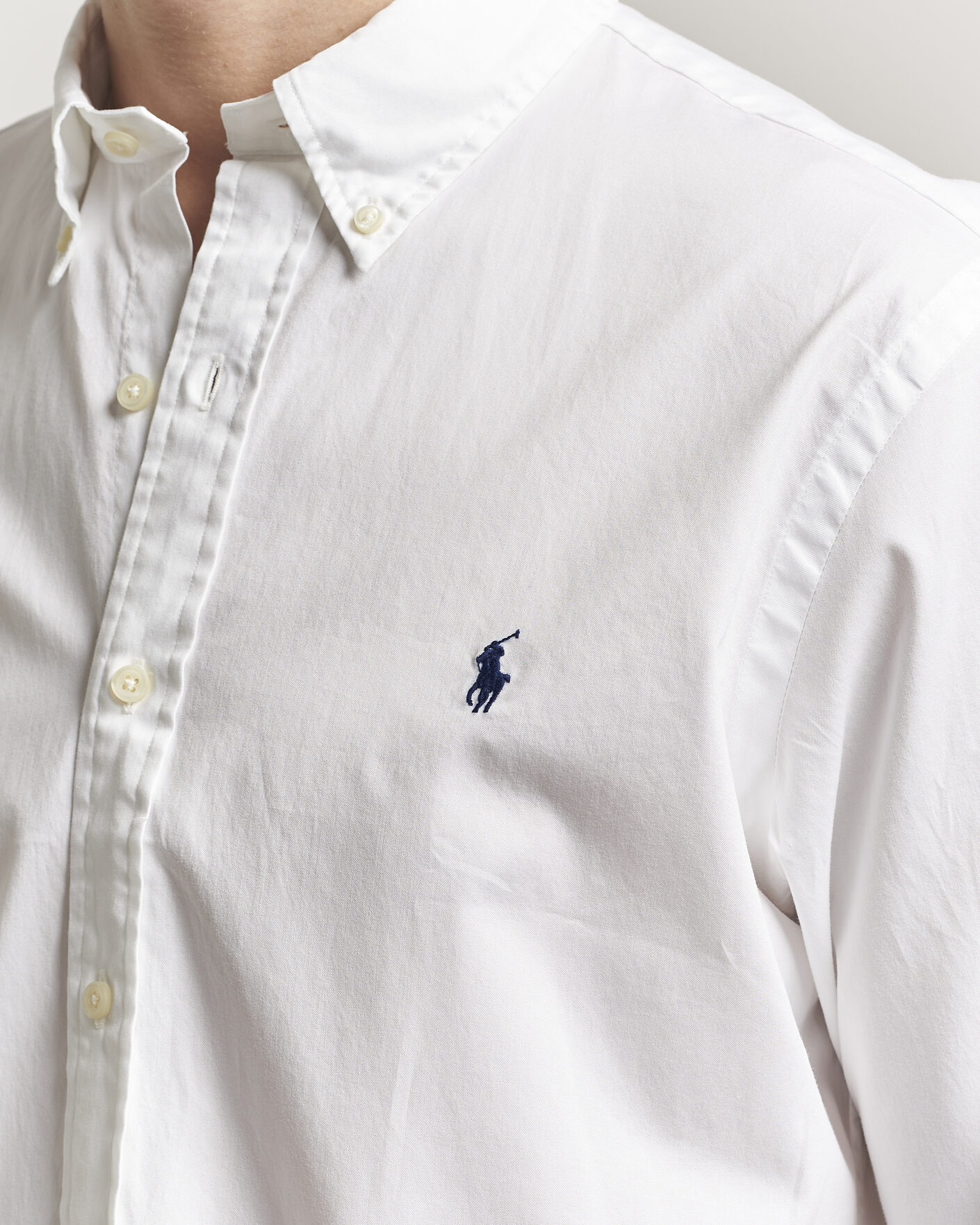 Uomini | Camicie | Polo Ralph Lauren | Custom Fit Garment Twill Shirt White