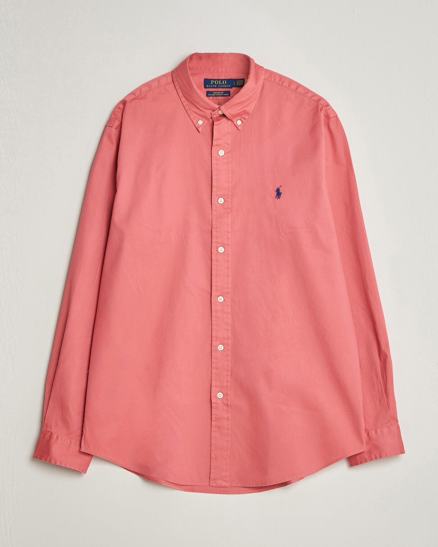 Uomini | Camicie | Polo Ralph Lauren | Custom Fit Garment Twill Shirt Adirondack Berry