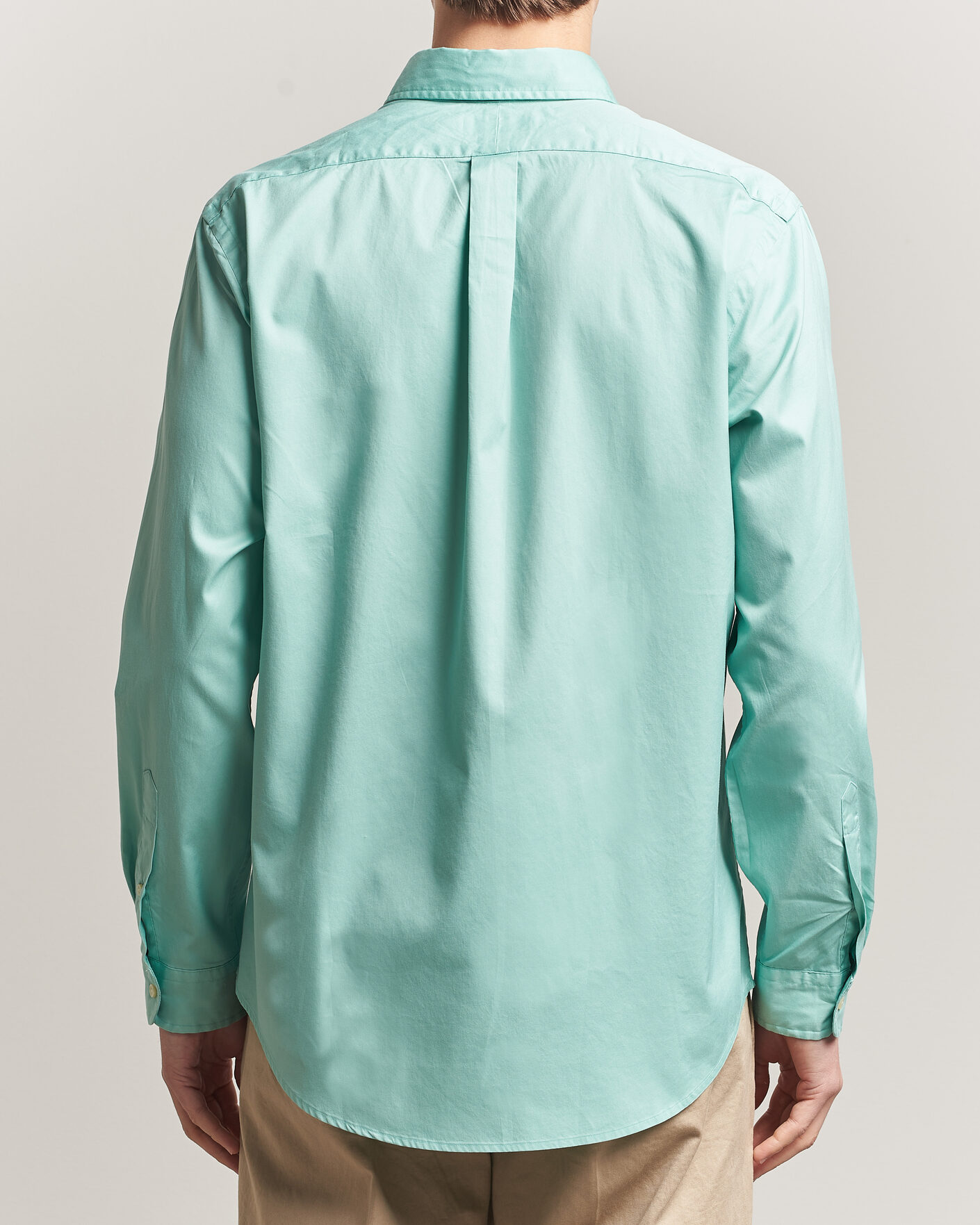 Uomini | Camicie | Polo Ralph Lauren | Custom Fit Garment Twill Shirt Celadon