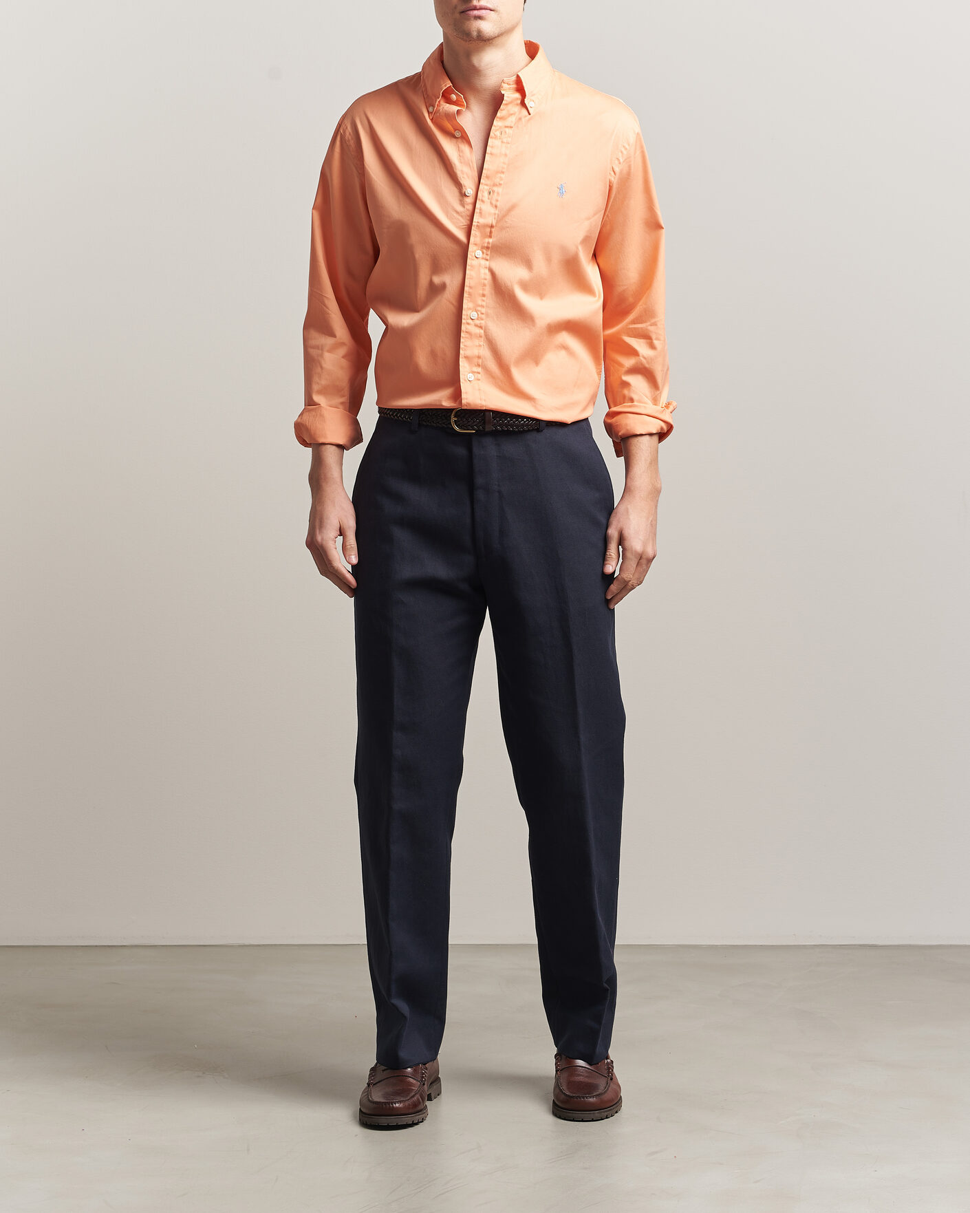 Uomini | Camicie | Polo Ralph Lauren | Custom Fit Garment Twill Shirt Poppy