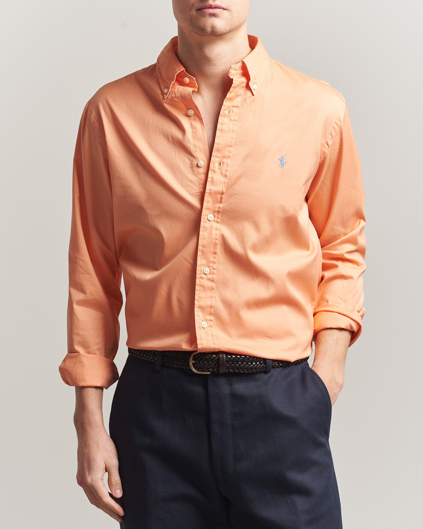 Uomini | Camicie | Polo Ralph Lauren | Custom Fit Garment Twill Shirt Poppy