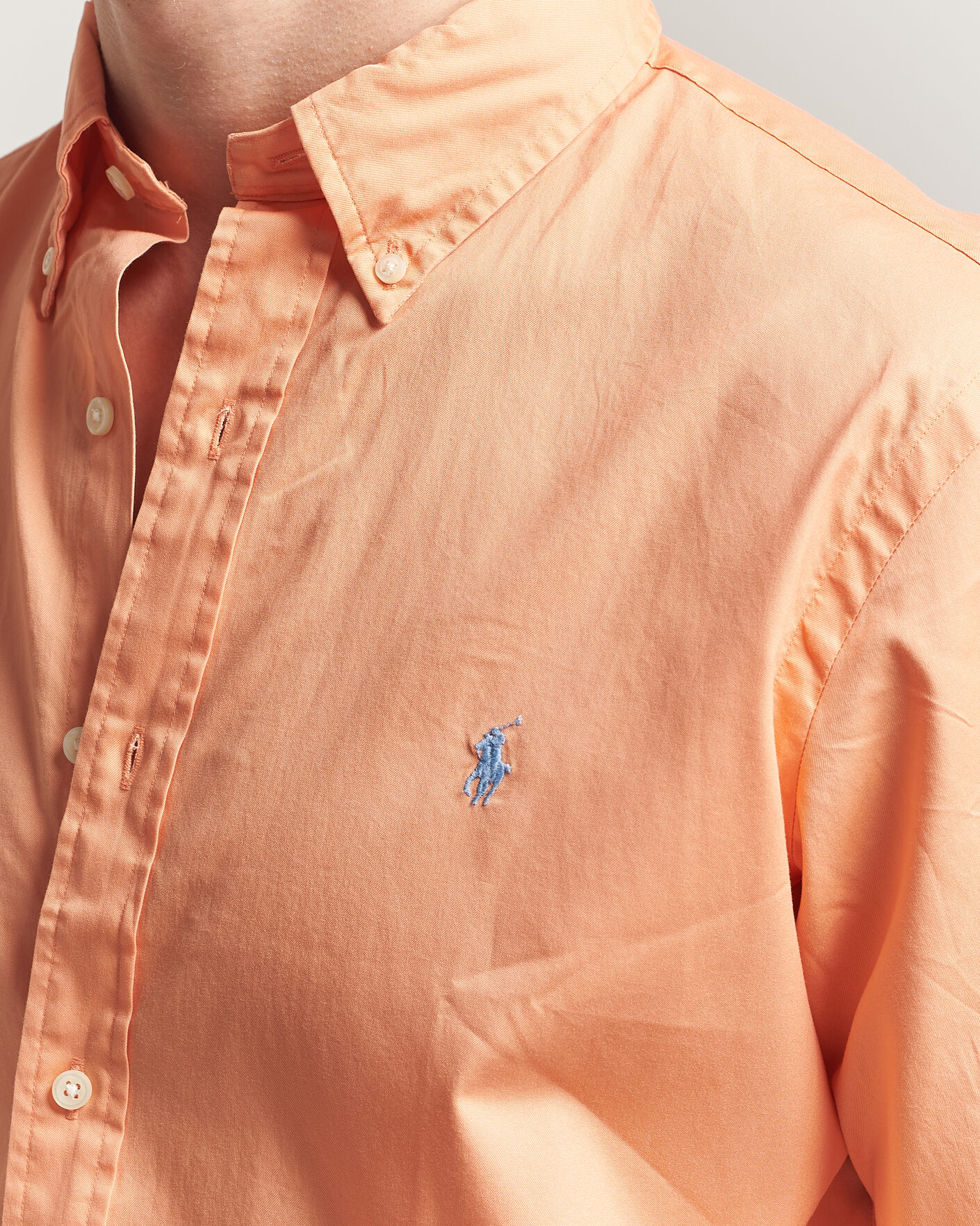Uomini | Camicie | Polo Ralph Lauren | Custom Fit Garment Twill Shirt Poppy