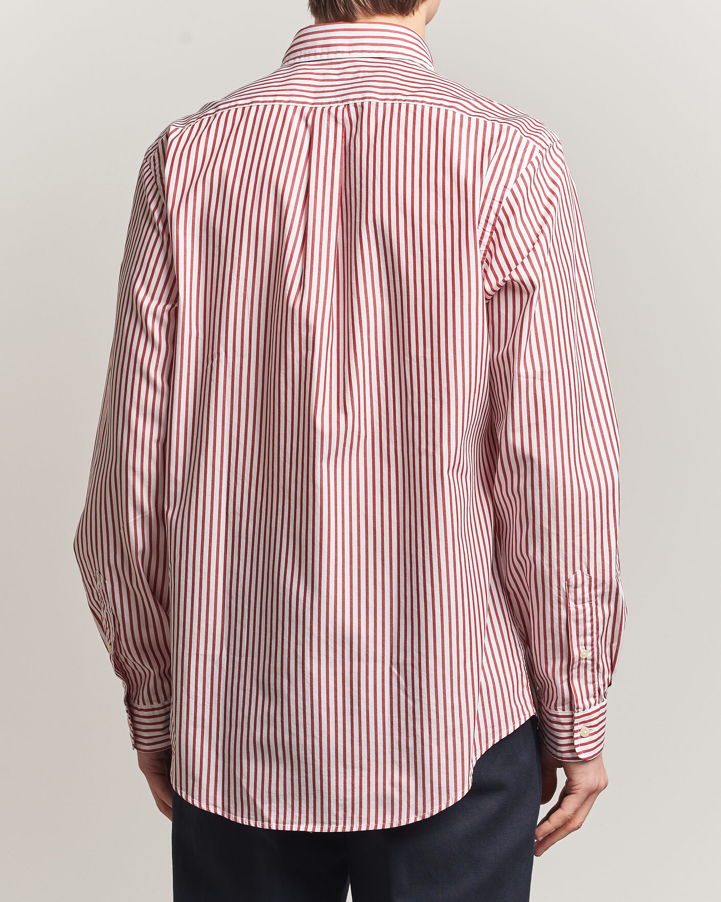 Uomini | Camicie | Polo Ralph Lauren | Custom Fit Poplin Striped Shirt Bristol Red