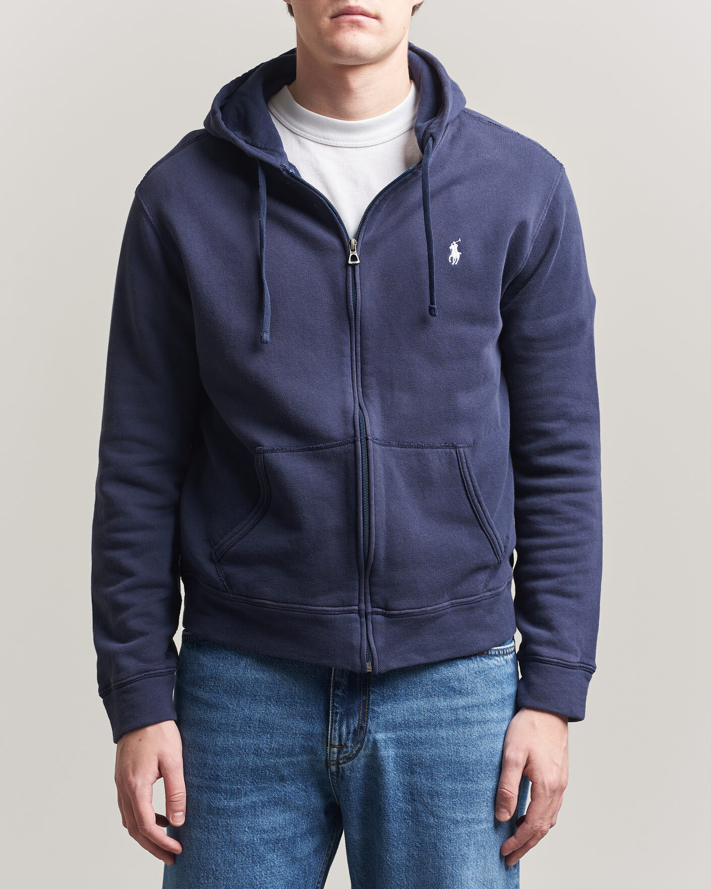 Uomini | Maglieria | Polo Ralph Lauren | Island Terry Full Zip Hoodie Newport Navy