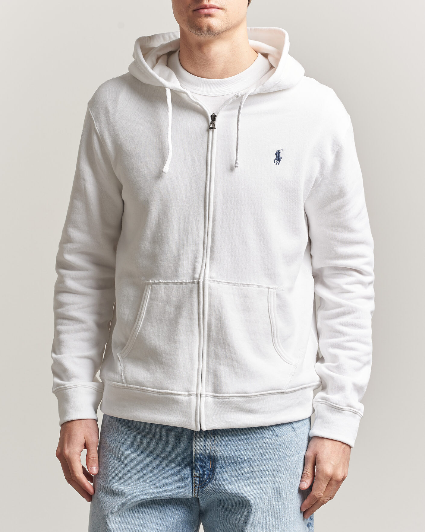 Uomini | Maglieria | Polo Ralph Lauren | Island Terry Full Zip Hoodie White