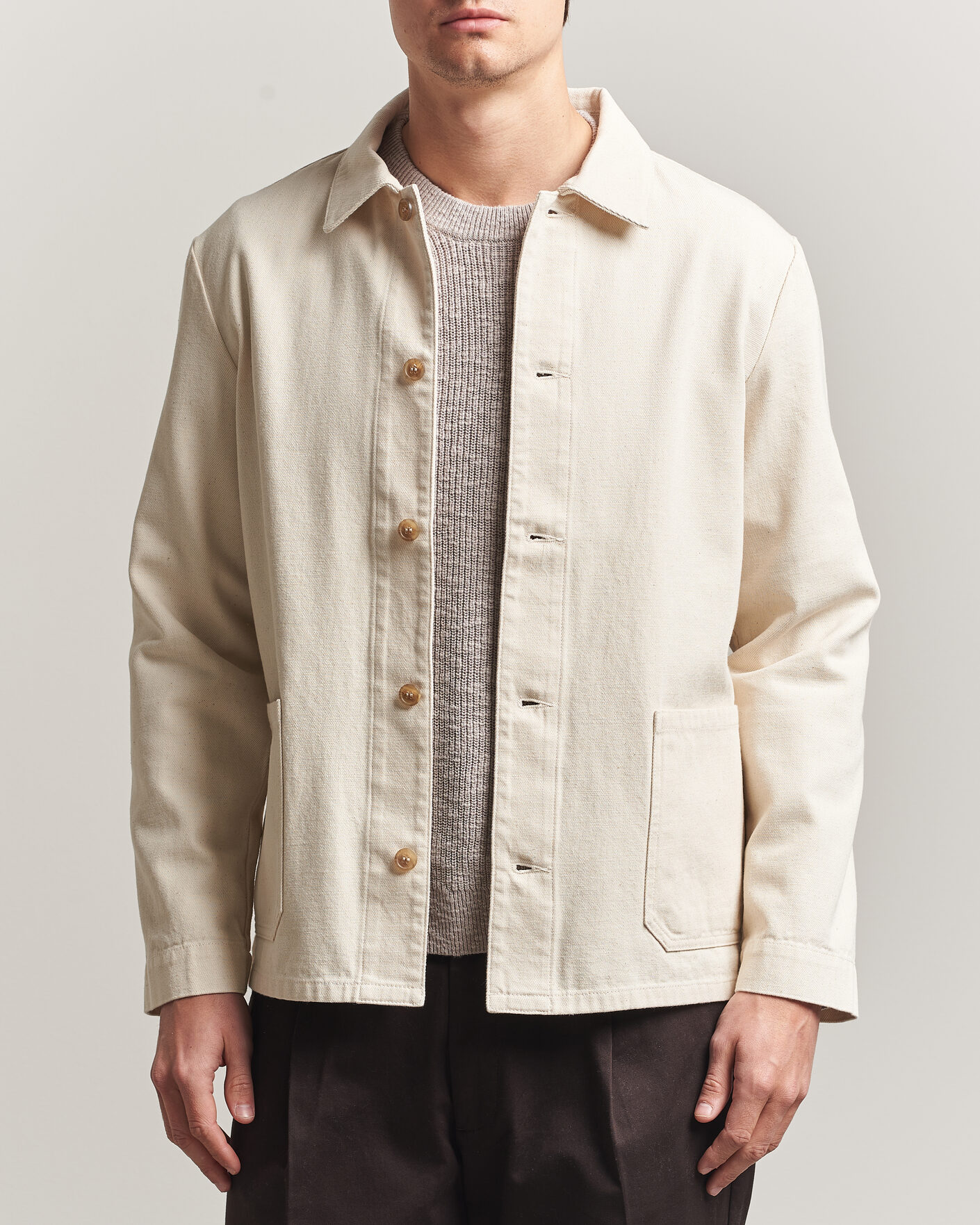 Uomini | Camicie | A.P.C. | Kerlouan Denim Overshirt Ecru