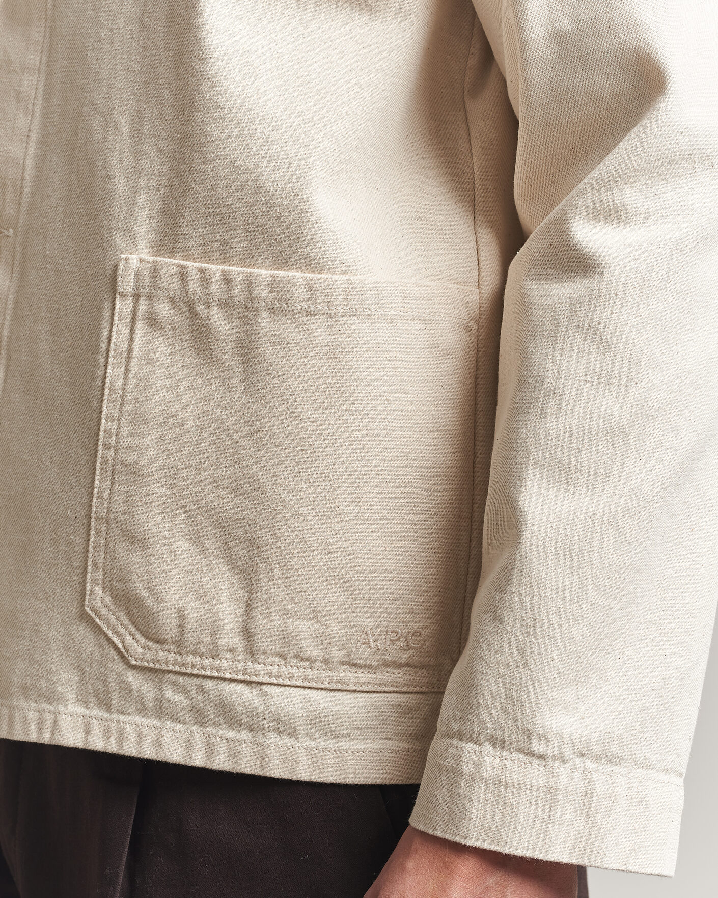Uomini | Camicie | A.P.C. | Kerlouan Denim Overshirt Ecru
