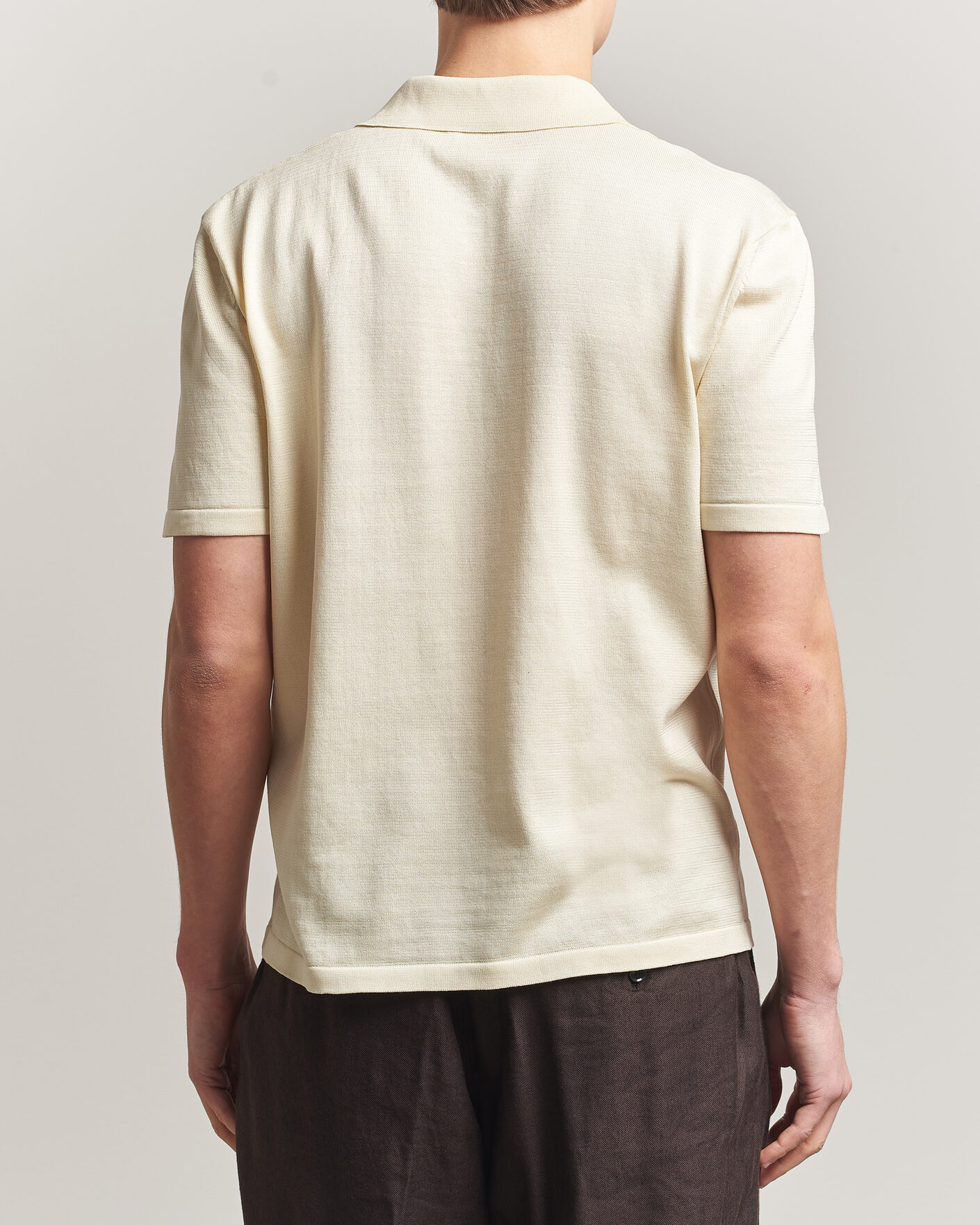 Uomini | Polo | A.P.C. | Colin Knitted Polo Ecru