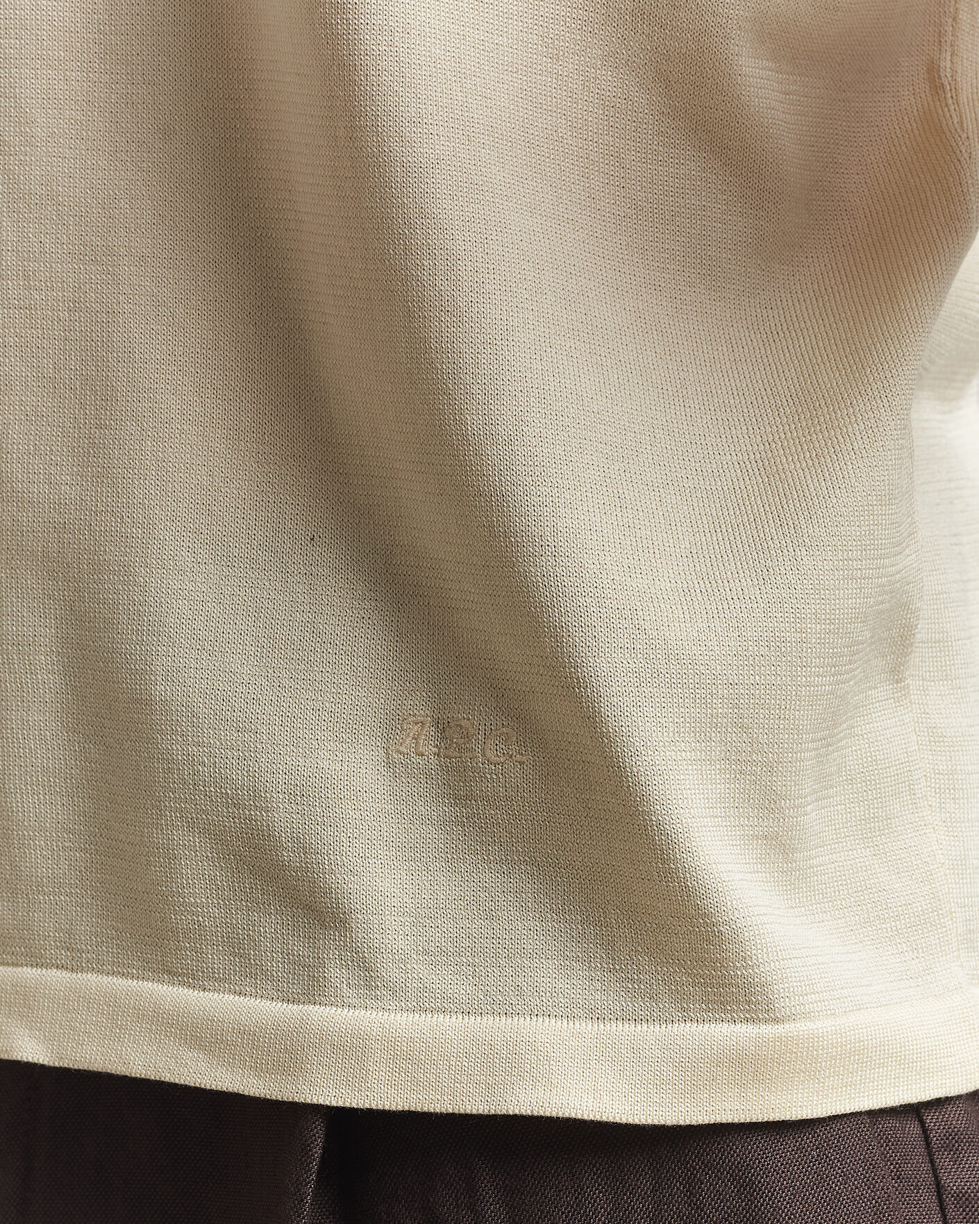 Uomini | Polo | A.P.C. | Colin Knitted Polo Ecru