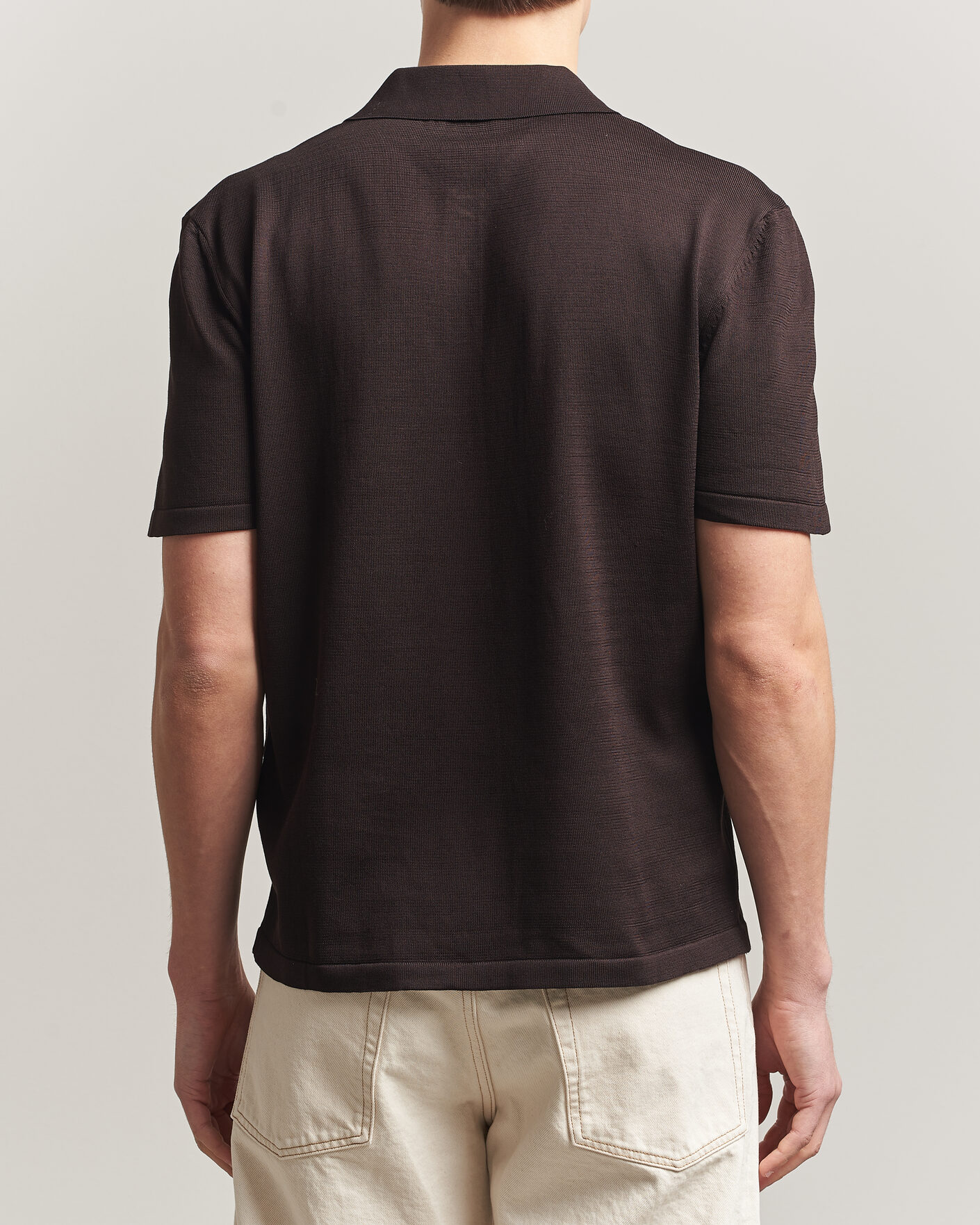Uomini | Polo | A.P.C. | Colin Knitted Polo Brown