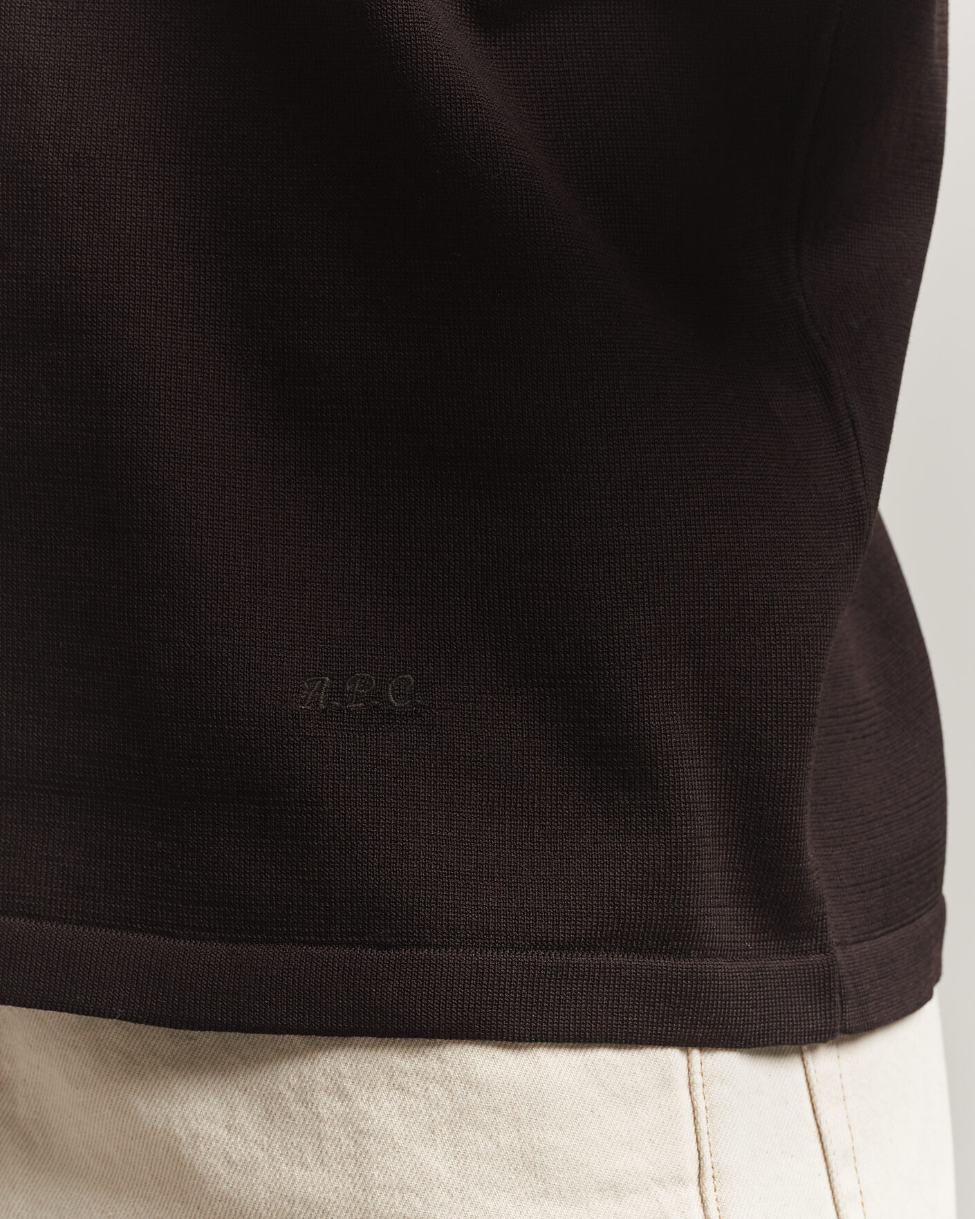 Uomini | Polo | A.P.C. | Colin Knitted Polo Brown