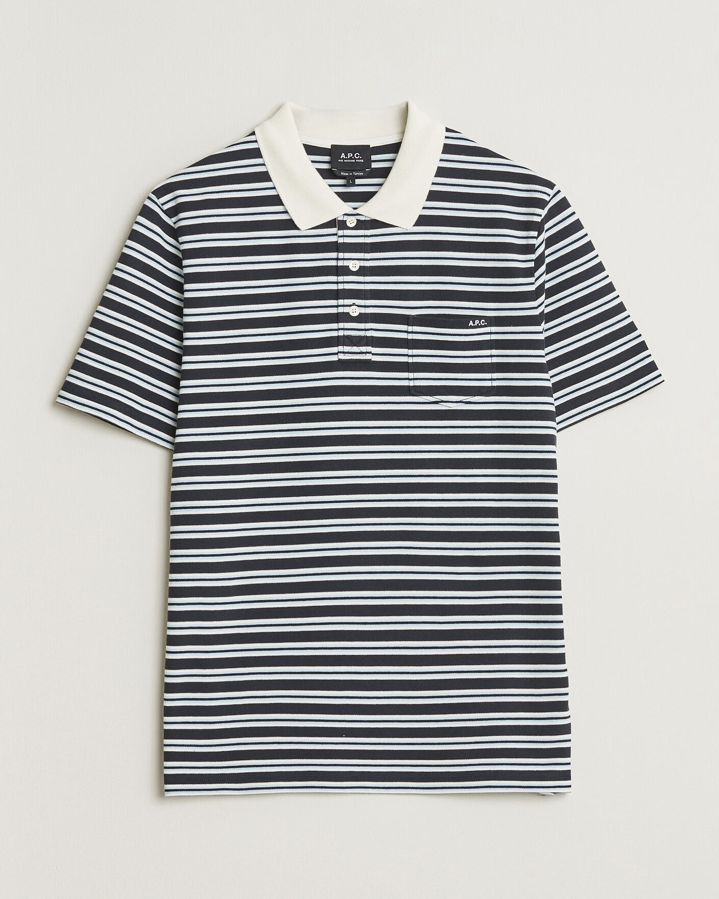 Uomini | Polo | A.P.C. | Oscar Striped Polo Dark Navy