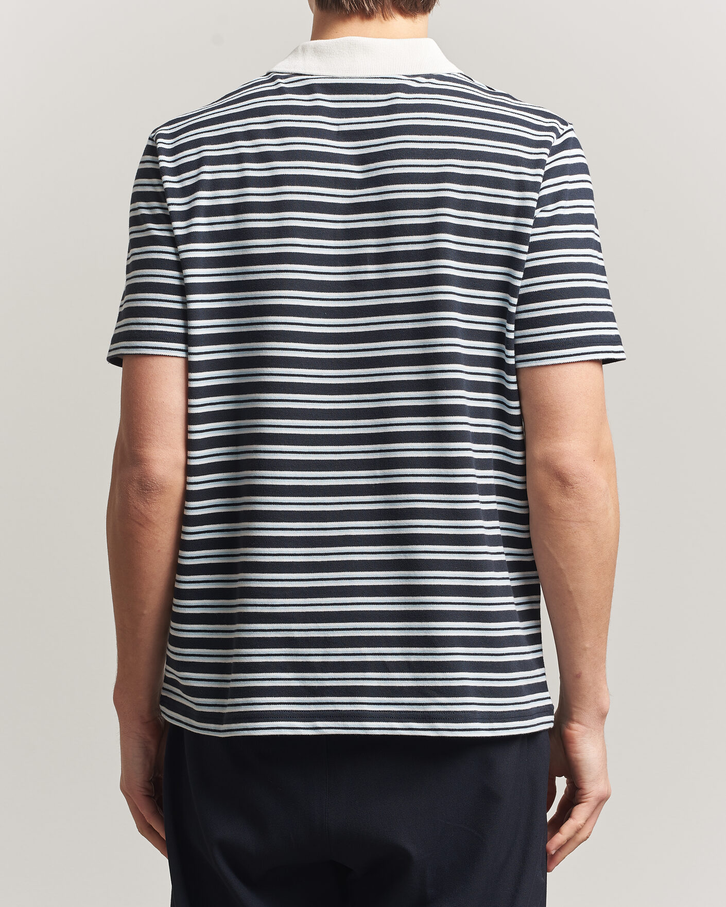 Uomini | Polo | A.P.C. | Oscar Striped Polo Dark Navy