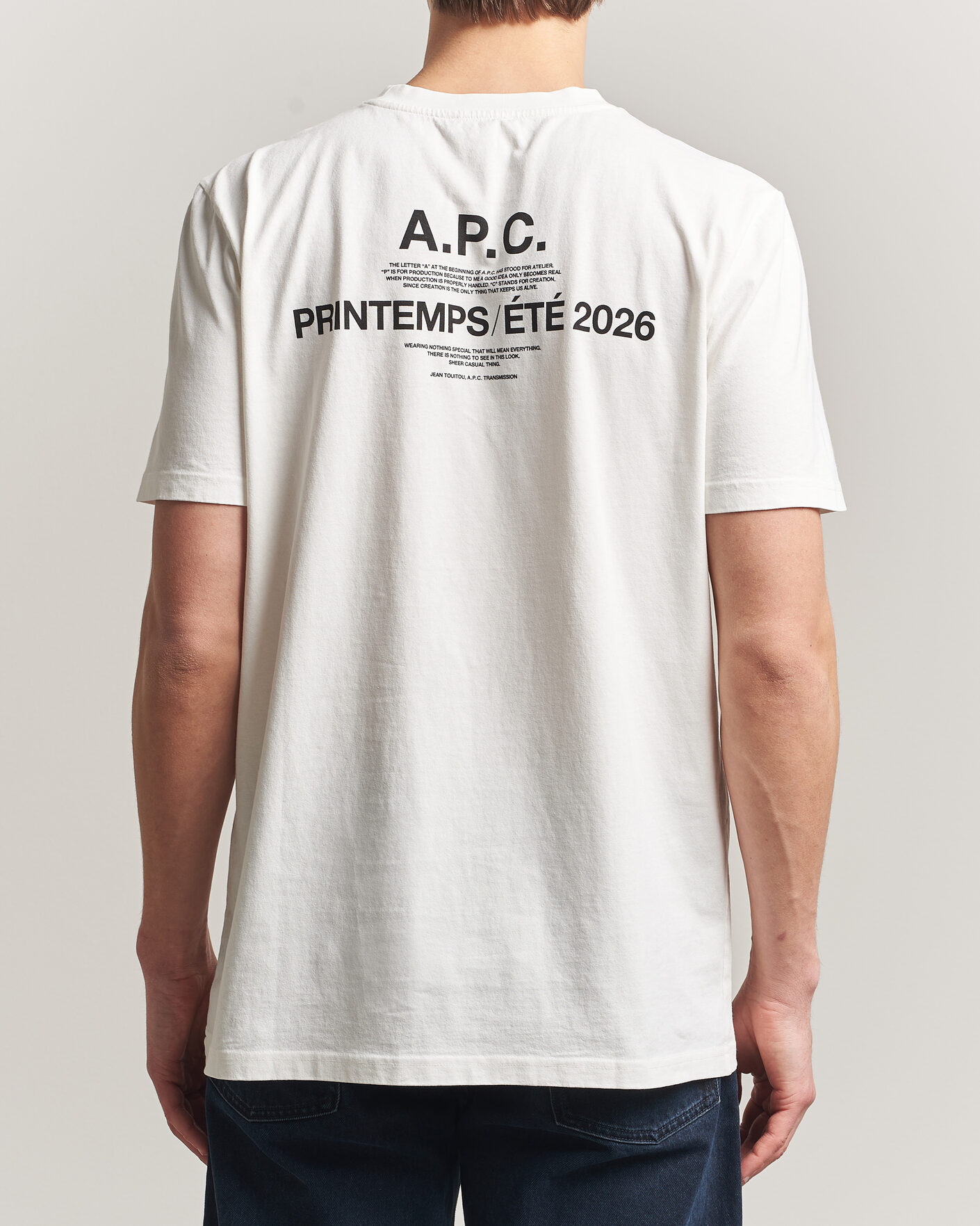 Uomini | T-shirt | A.P.C. | Printed Crew Neck T-Shirt Off White