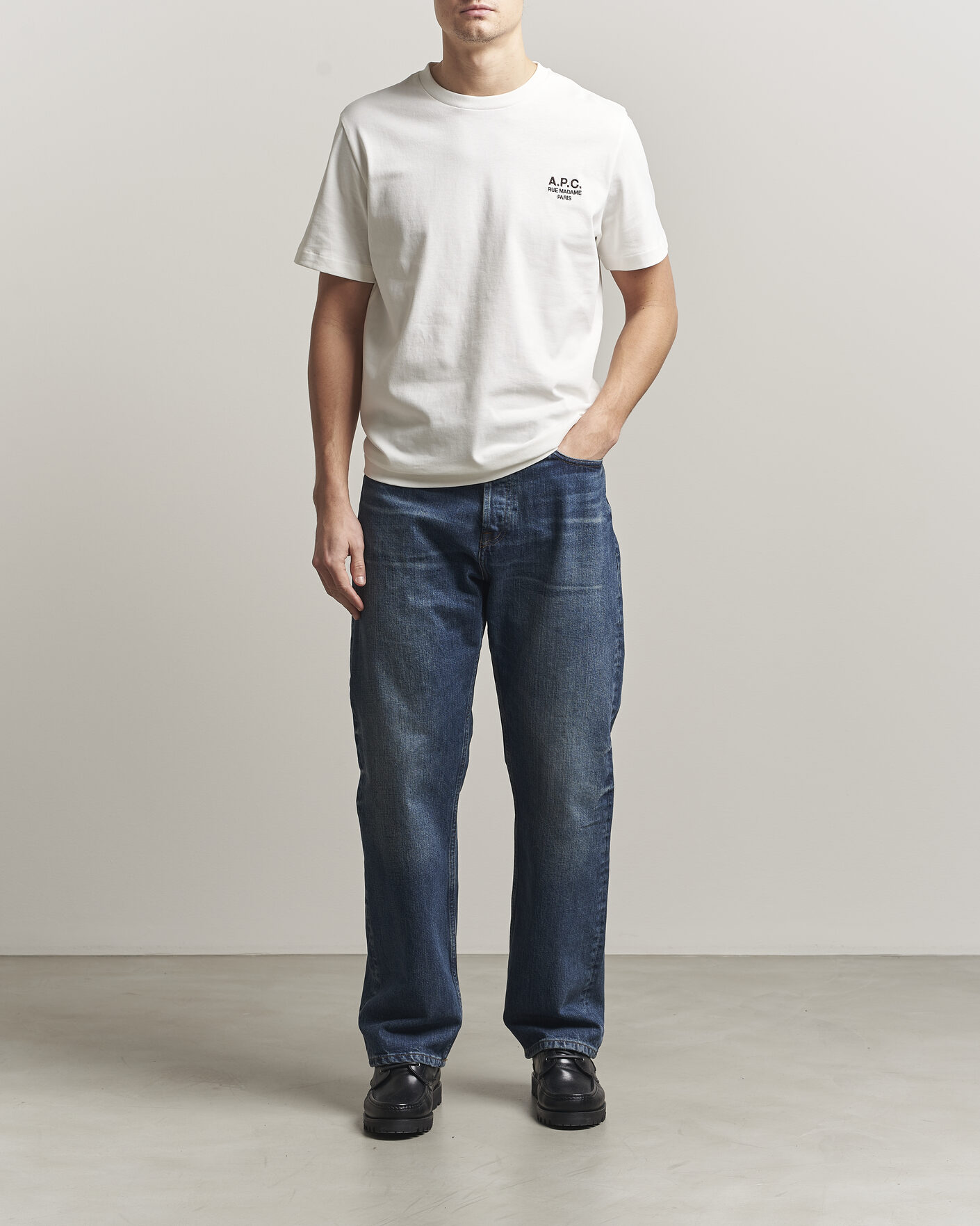 Uomini | T-shirt | A.P.C. | Rue Madame T-Shirt Off White