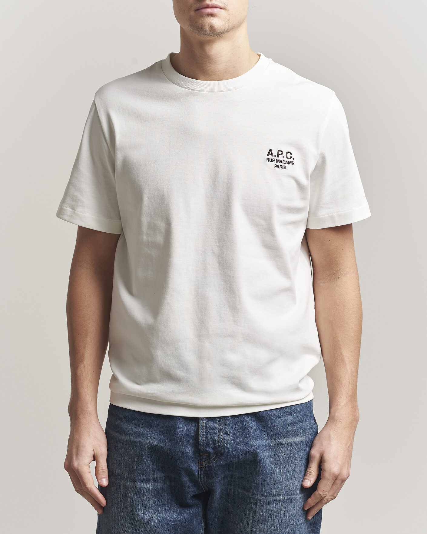 Uomini | T-shirt | A.P.C. | Rue Madame T-Shirt Off White