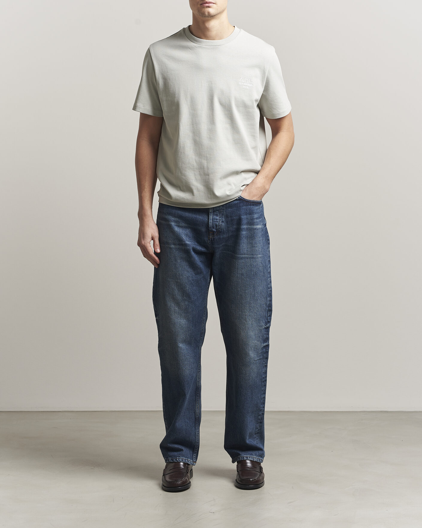 Uomini | T-shirt | A.P.C. | Rue Madame T-Shirt Light Green