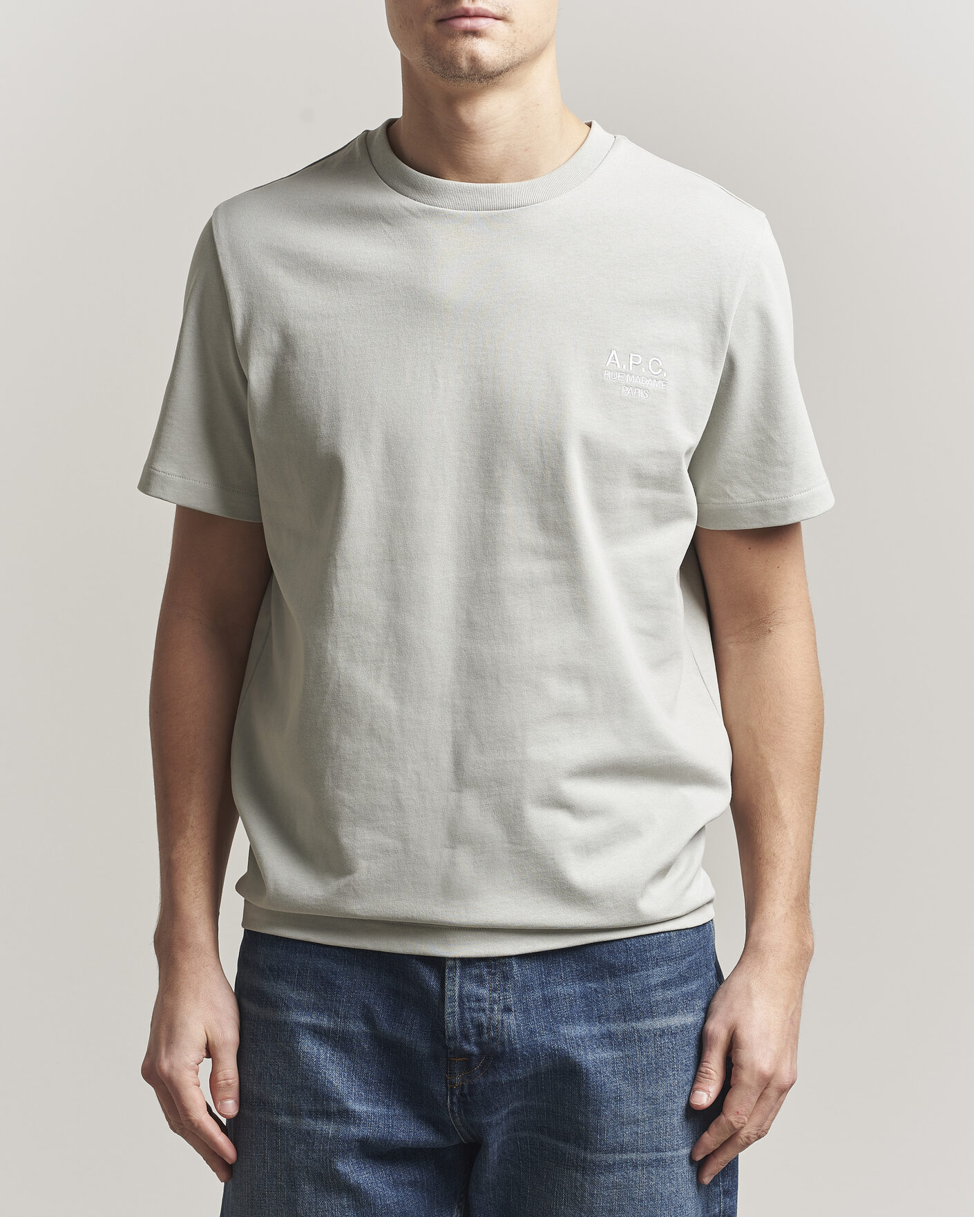Uomini | T-shirt | A.P.C. | Rue Madame T-Shirt Light Green