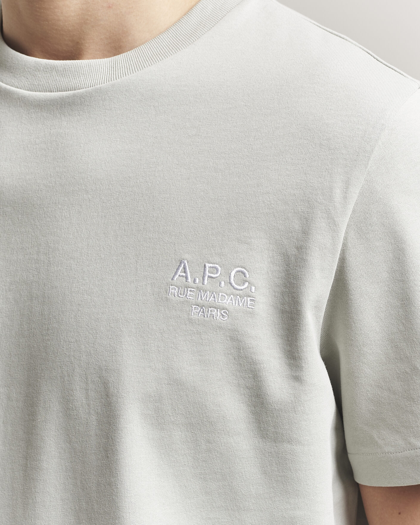 Uomini | T-shirt | A.P.C. | Rue Madame T-Shirt Light Green