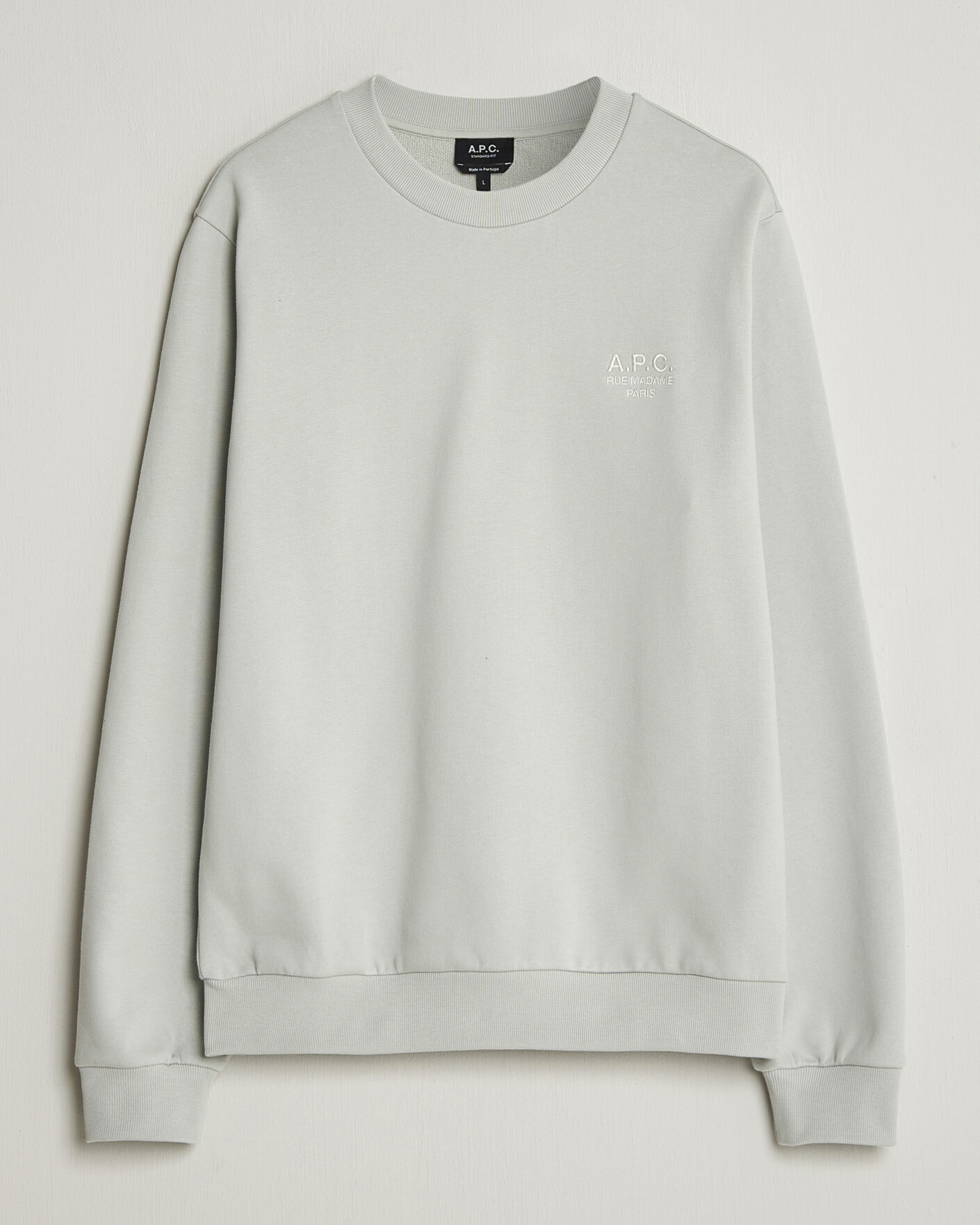 Uomini | Maglieria | A.P.C. | Rue Madame Sweatshirt Light Green