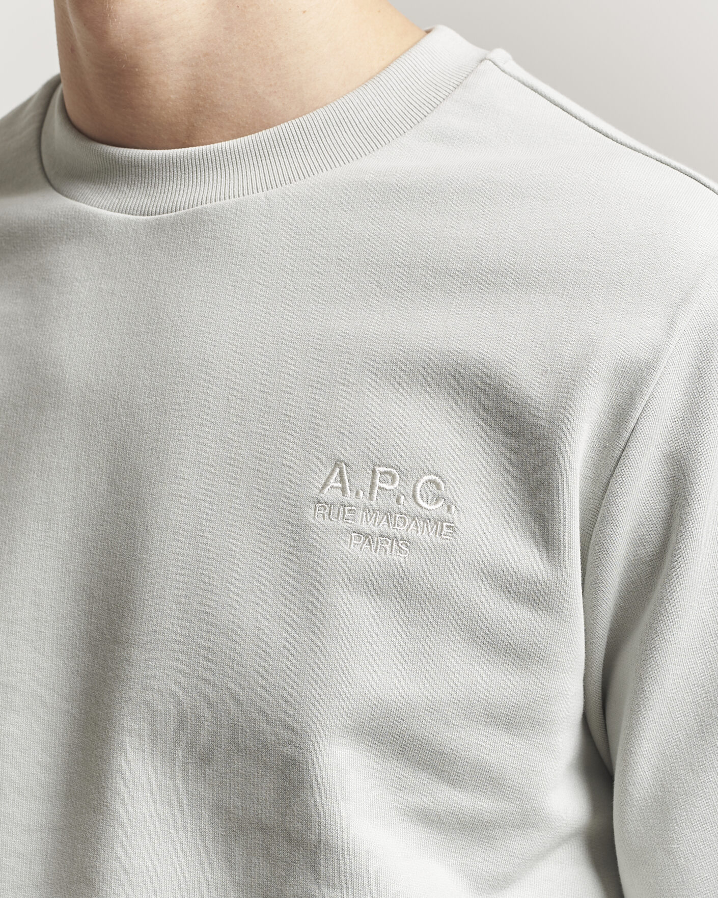 Uomini | Maglieria | A.P.C. | Rue Madame Sweatshirt Light Green